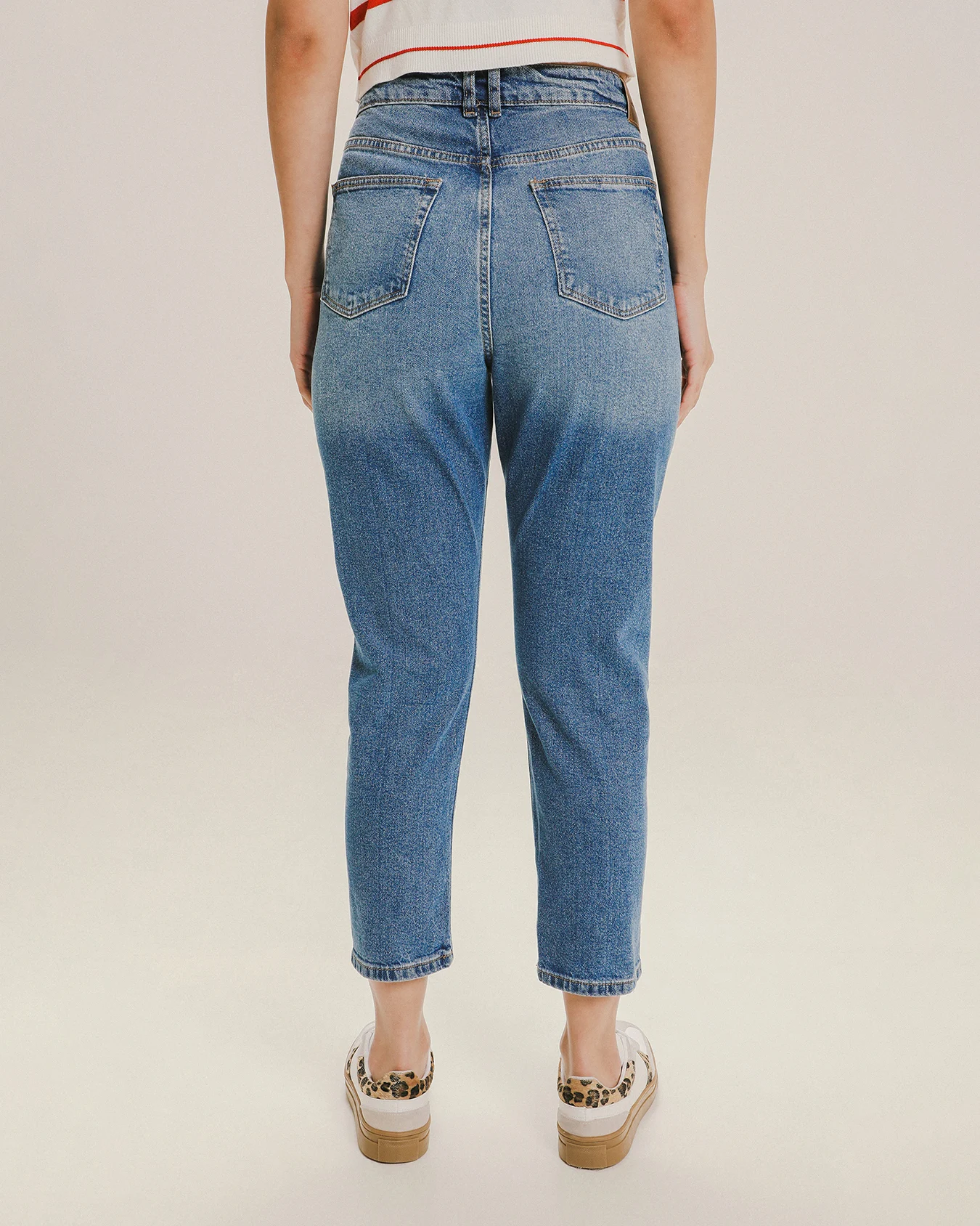 Jeans Mom Fit Azul Acero 2 Jeans Mom Fit Azul Acero