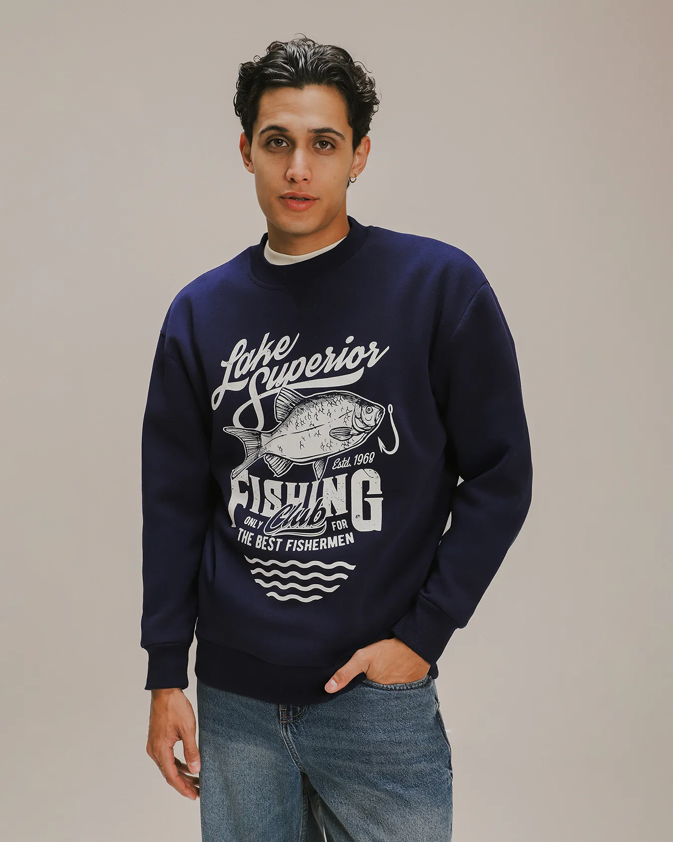 Sudadera Relaxed Azul 1 Sudadera Relaxed Azul