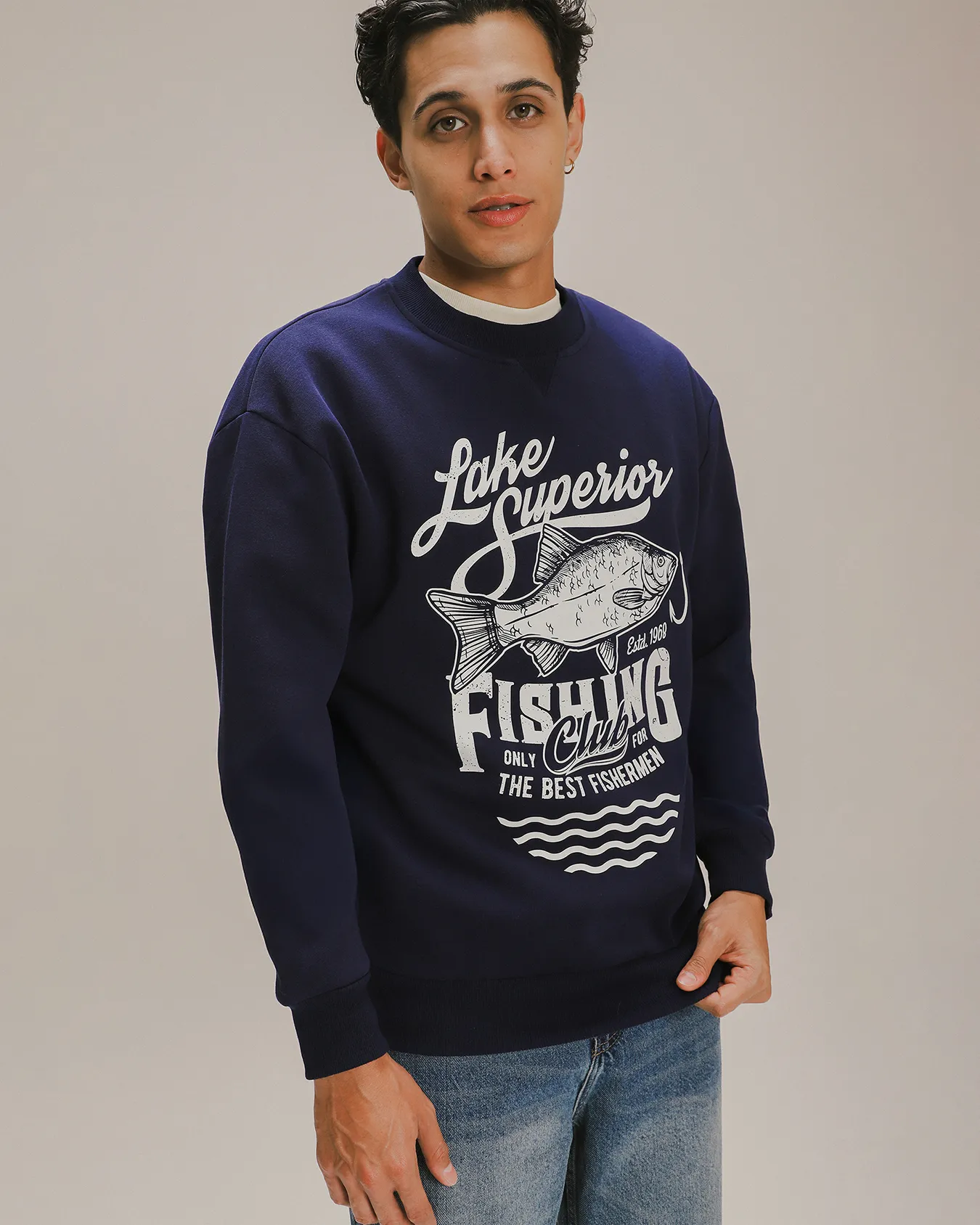 Sudadera Relaxed Azul 3 Sudadera Relaxed Azul