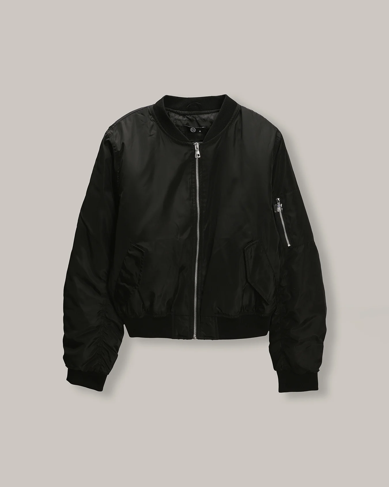 Bomber Satinada Negro
