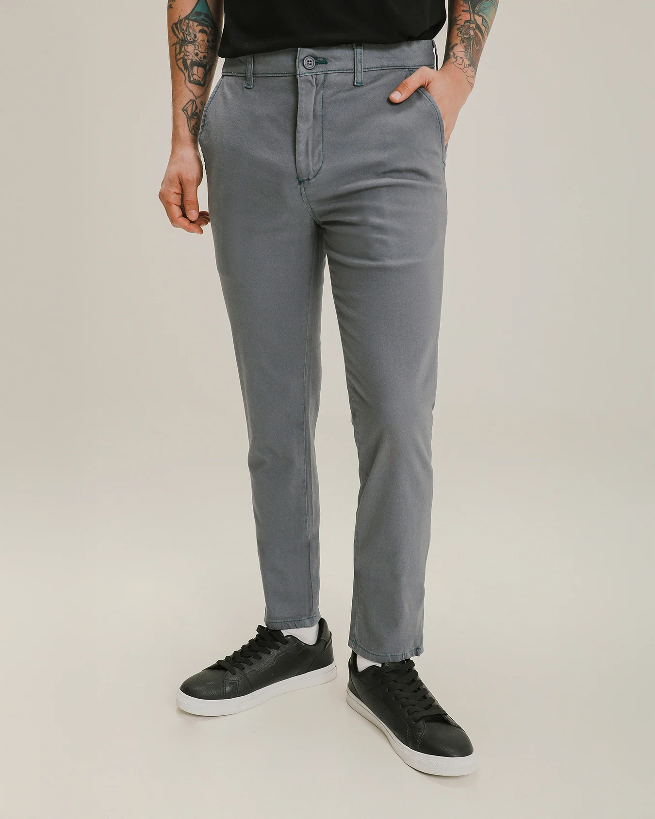 Pantalón Azul Gabardina