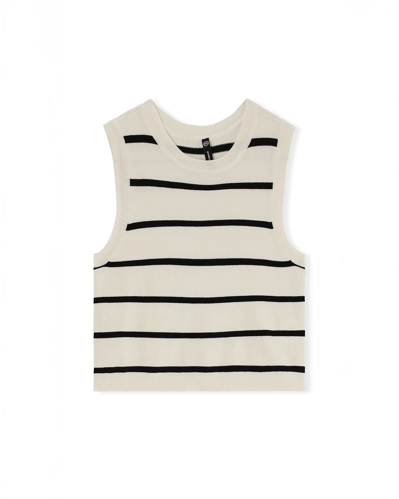 Crop Top De Punto Rayas