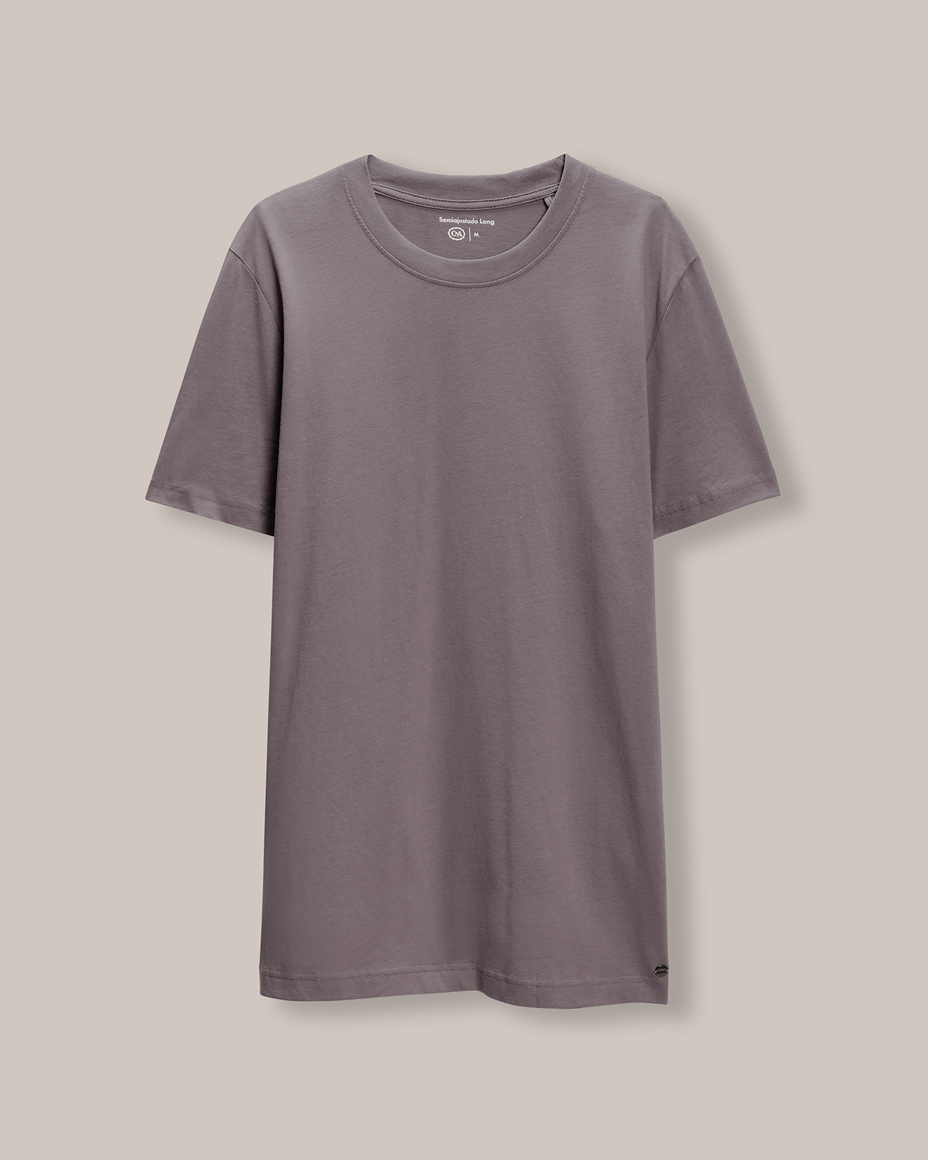 Playera Larga Slim Gris 1 Playera Larga Slim Gris