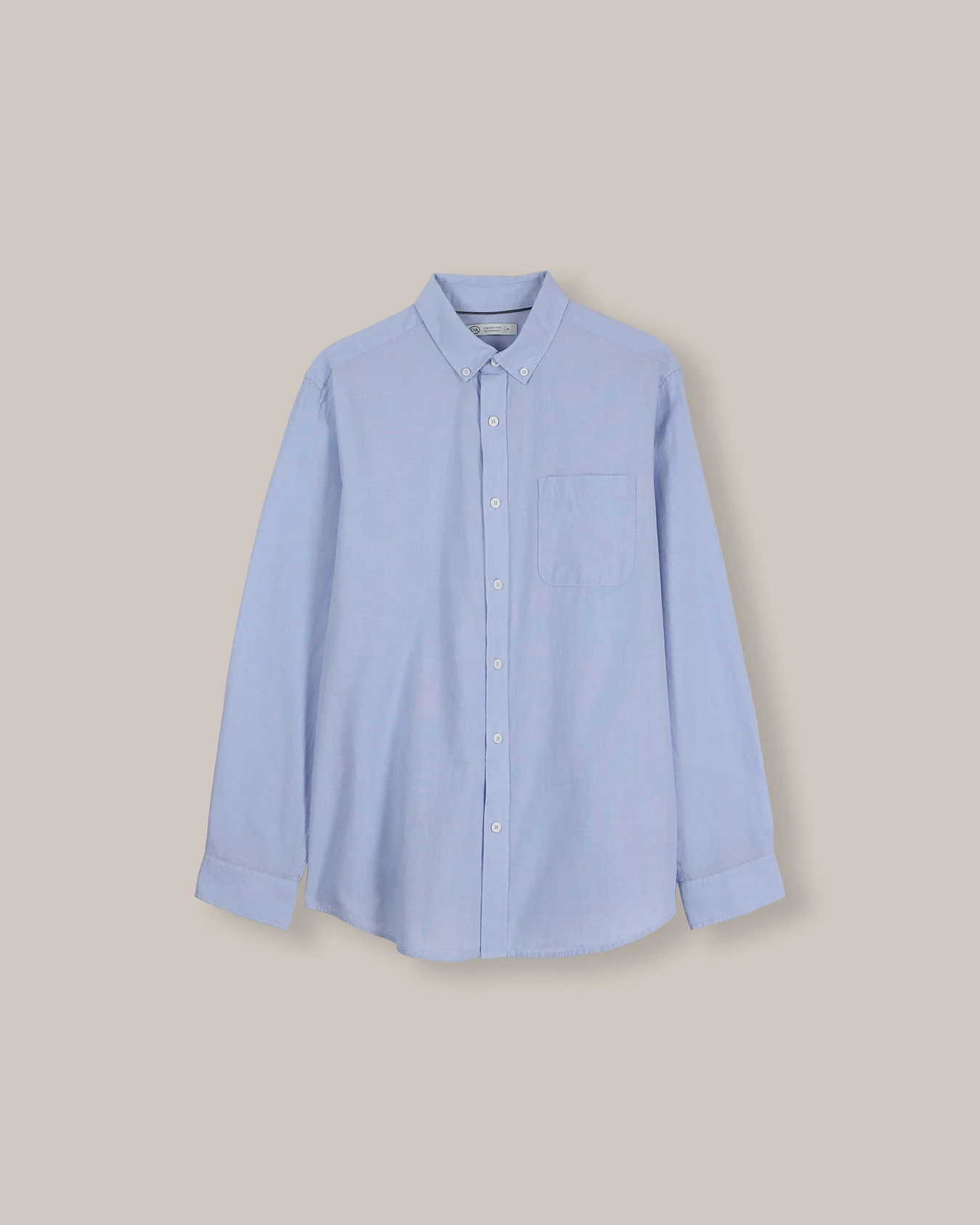 Camisa Fit Regular Azul 1 Camisa Fit Regular Azul