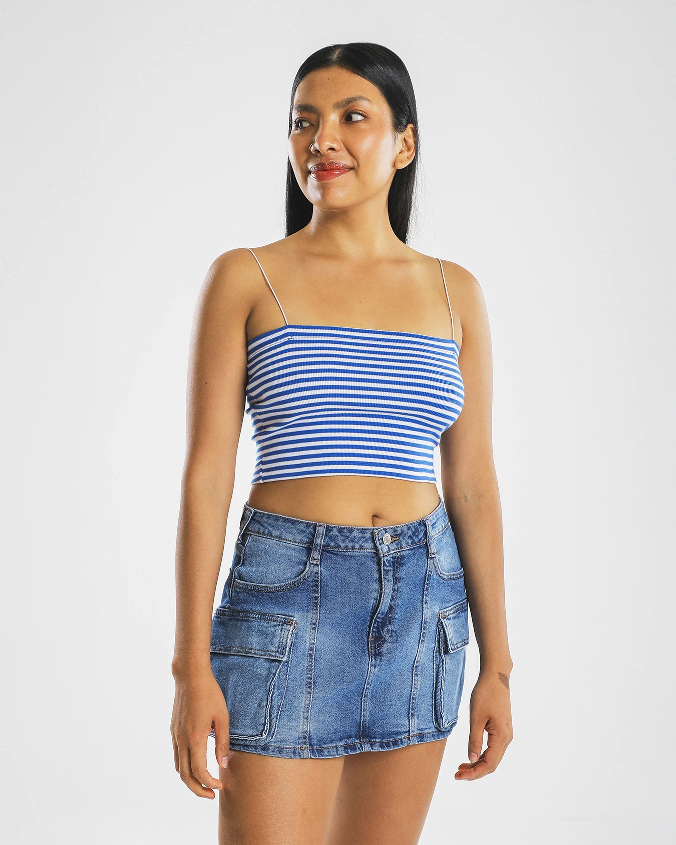 Crop Top Tirantes Rayas