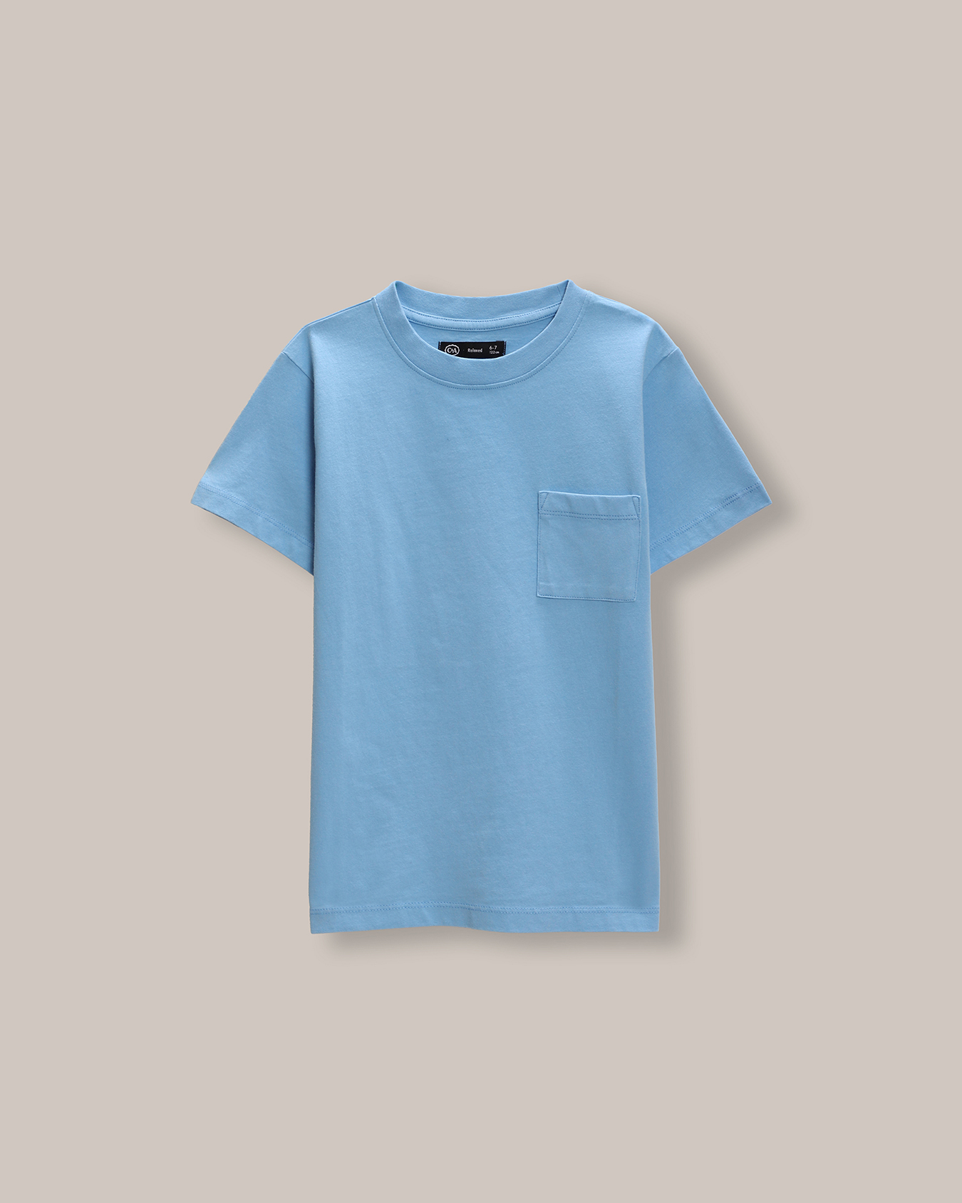 Playera Azul Con Bolsillo