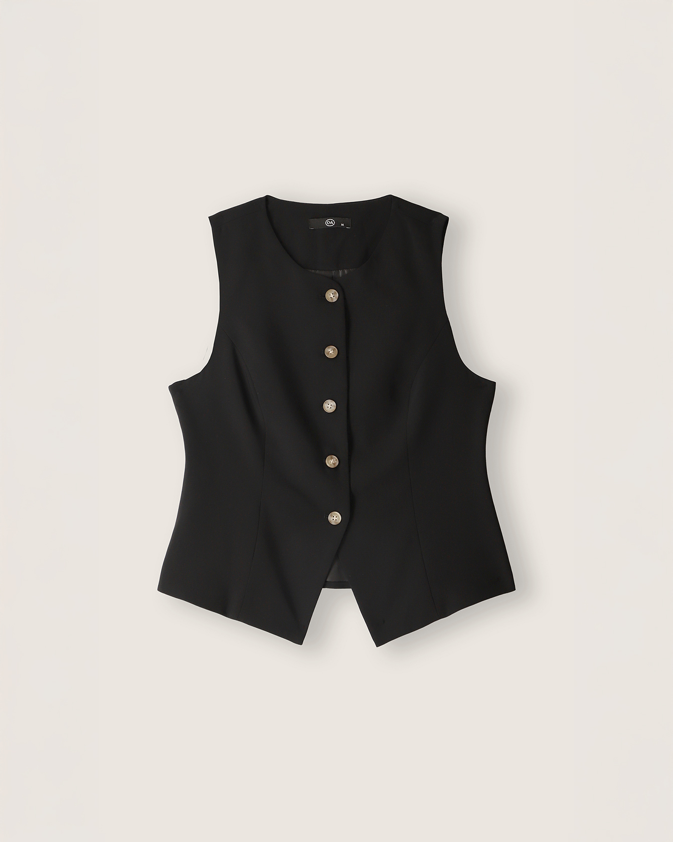 Chaleco Negro Botones 4 Chaleco Negro Botones
