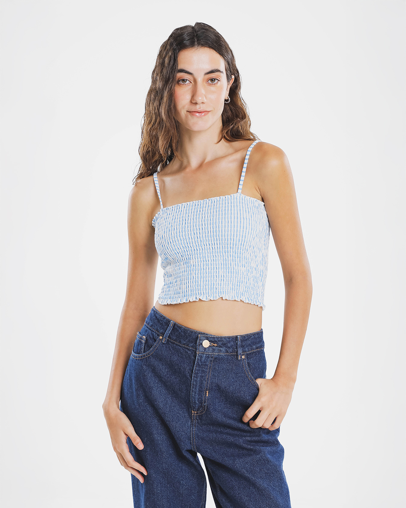 Crop Top Tirantes Smock