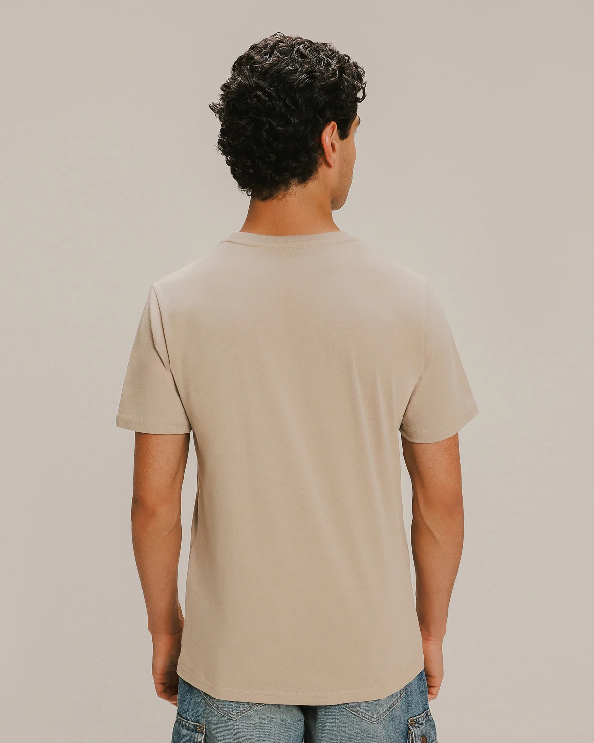 Playera Caqui Fit Regular Con Diseño 2 Playera Caqui Fit Regular Con Diseño
