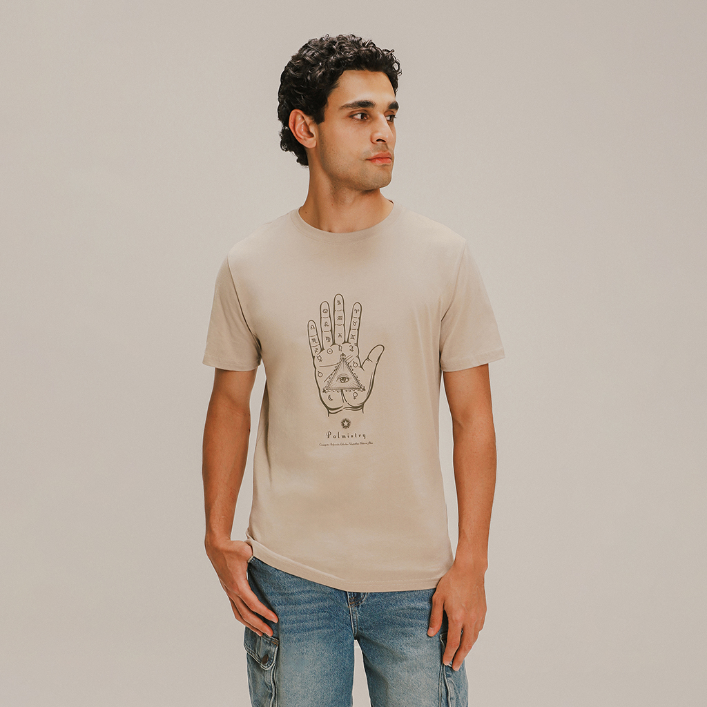 Playera Caqui Fit Regular Con Diseño 4 Playera Caqui Fit Regular Con Diseño
