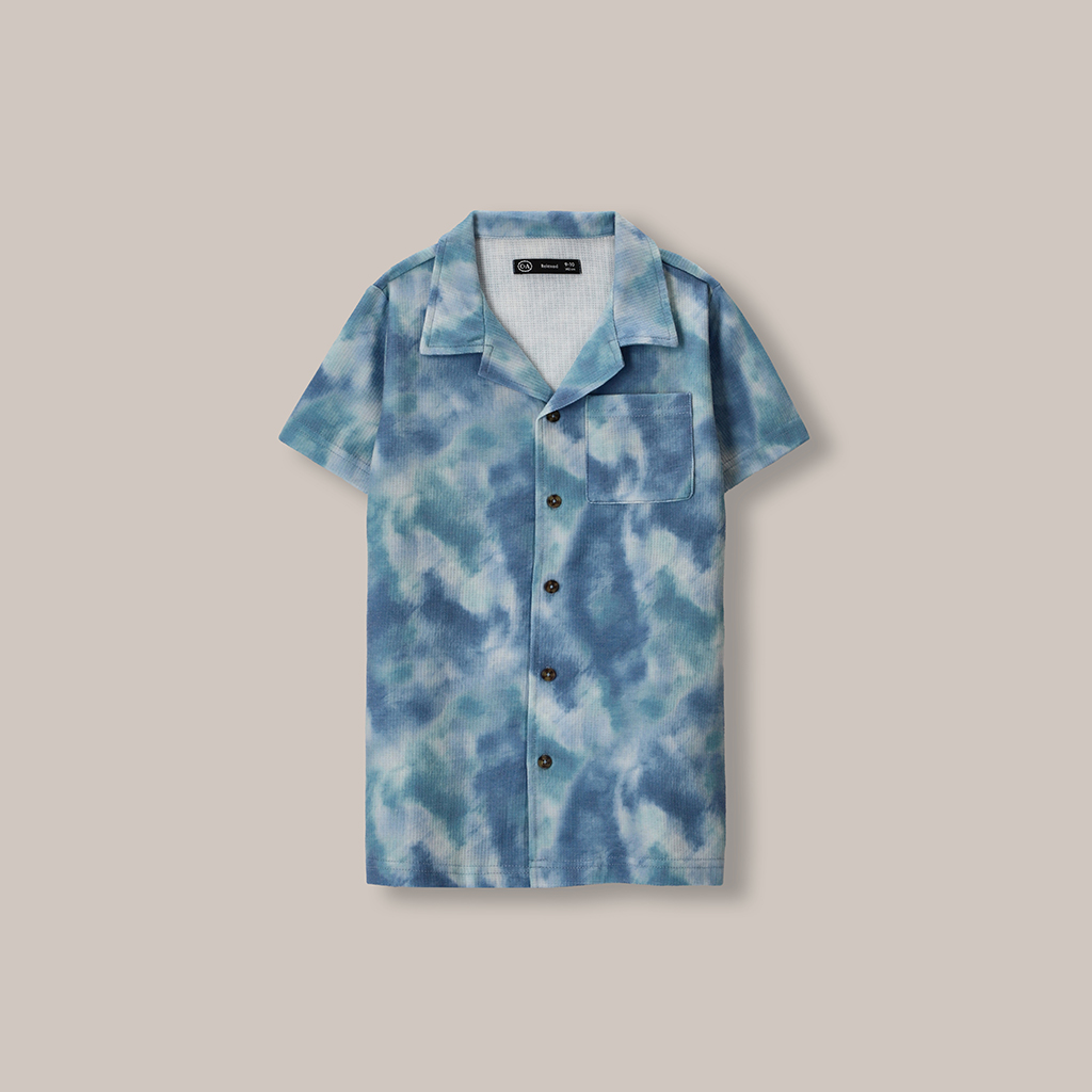 Camisa Manga Corta Tie Dye 4 Camisa Manga Corta Tie Dye