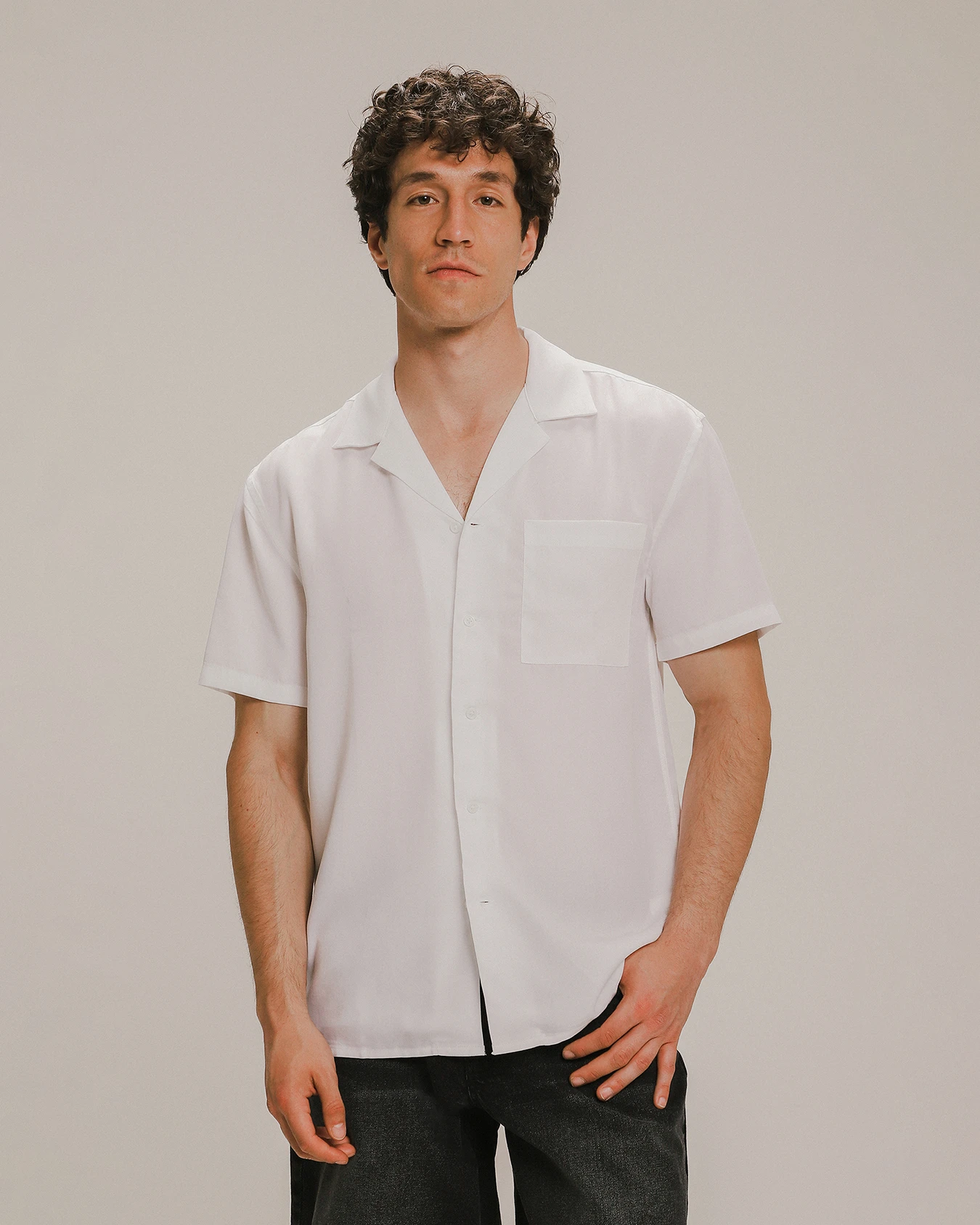 Camisa Fit Regular Blanca 1 Camisa Fit Regular Blanca