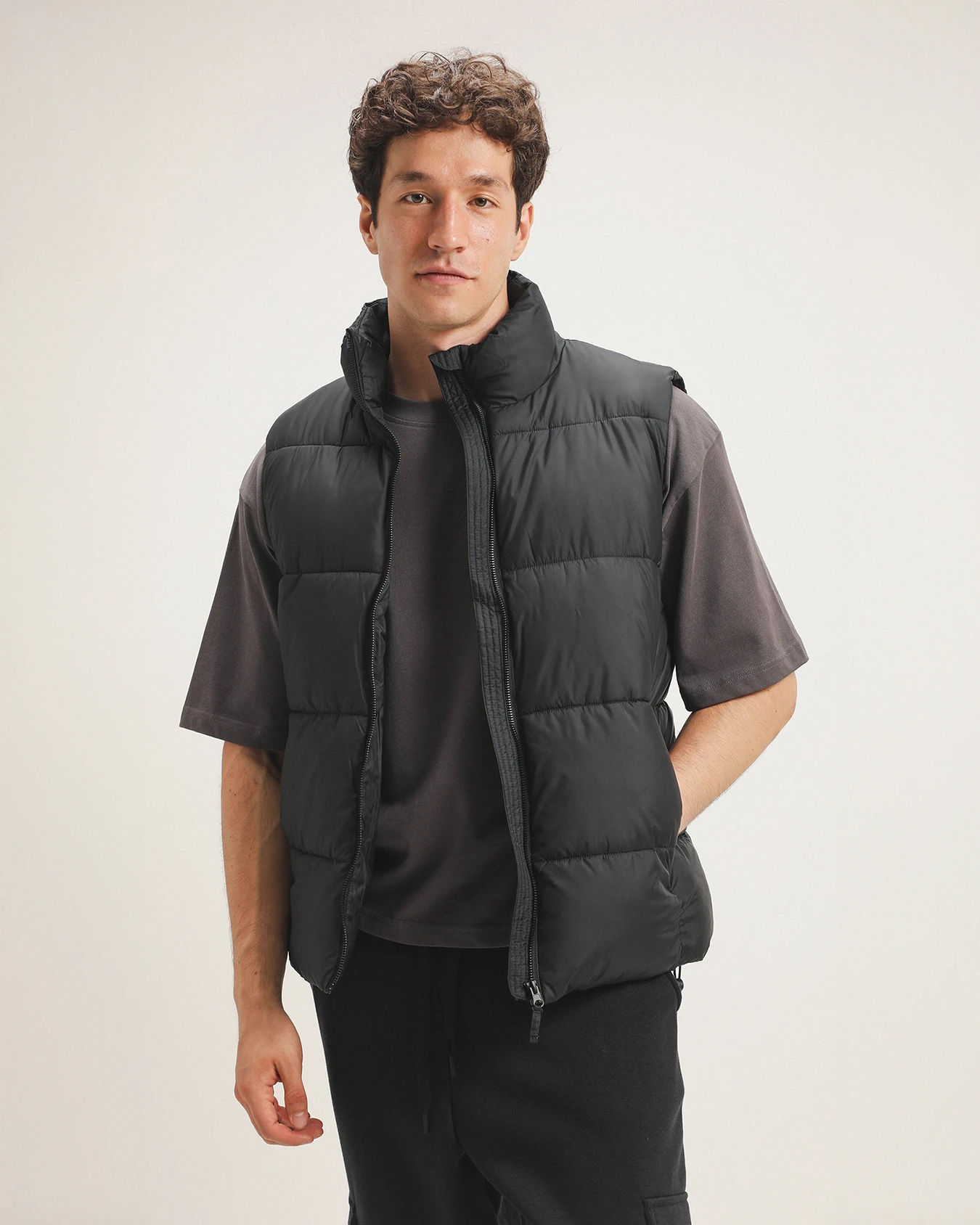 Chaleco Abullonado Negro