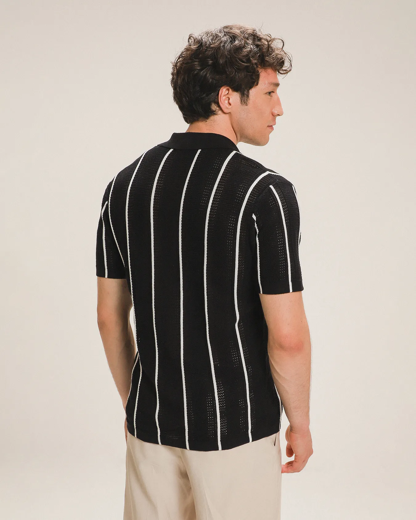 Polo Fit Regular Negra 3 Polo Fit Regular Negra
