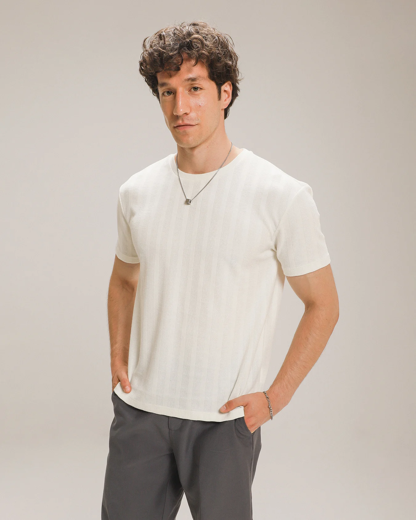 Playera Fit Relax Blanca 1 Playera Fit Relax Blanca