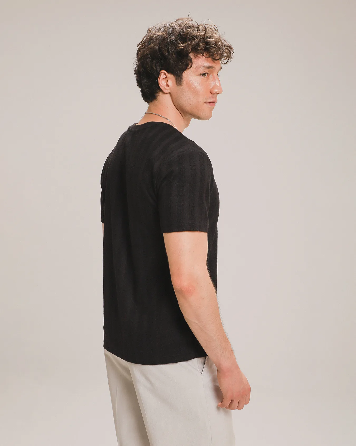 Playera Fit Relax Negra 2 Playera Fit Relax Negra