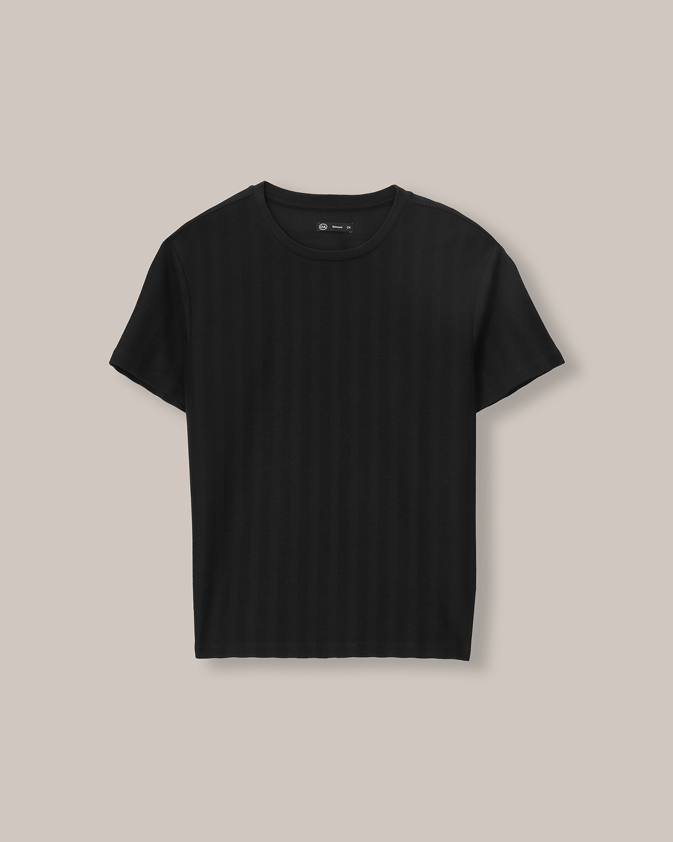 Playera Fit Relax Negra 5 Playera Fit Relax Negra