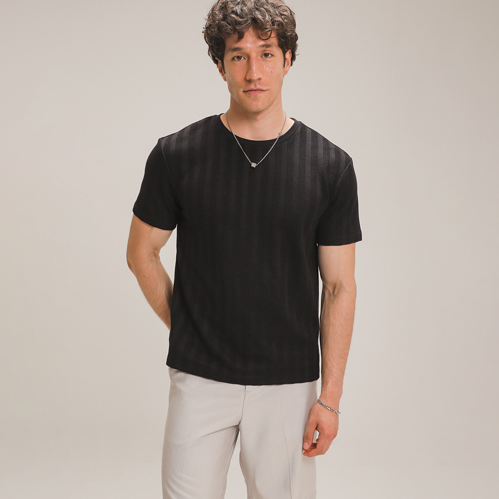 Playera Fit Relax Negra 6 Playera Fit Relax Negra
