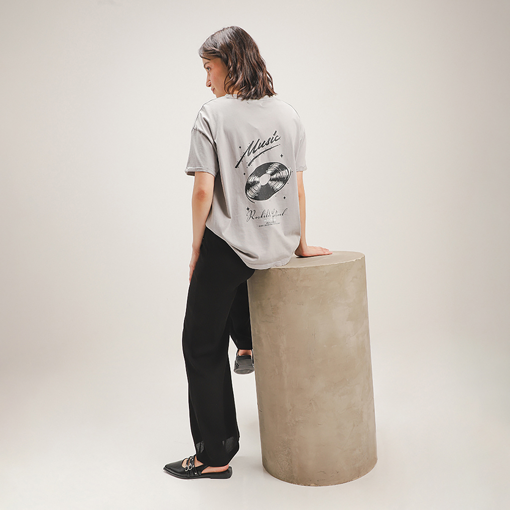 Playera Estampada Gris 6 Playera Estampada Gris