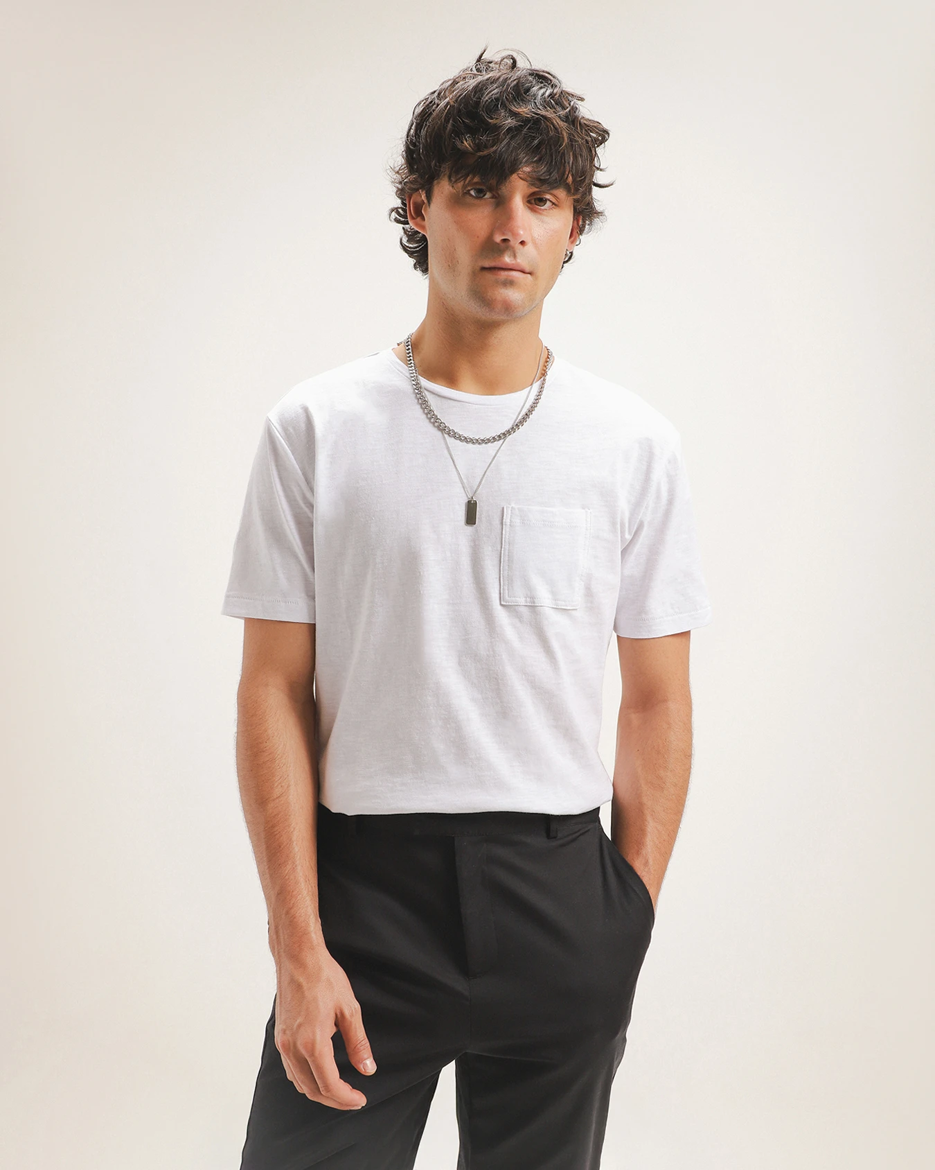 Playera Relaxed Blanca 1 Playera Relaxed Blanca