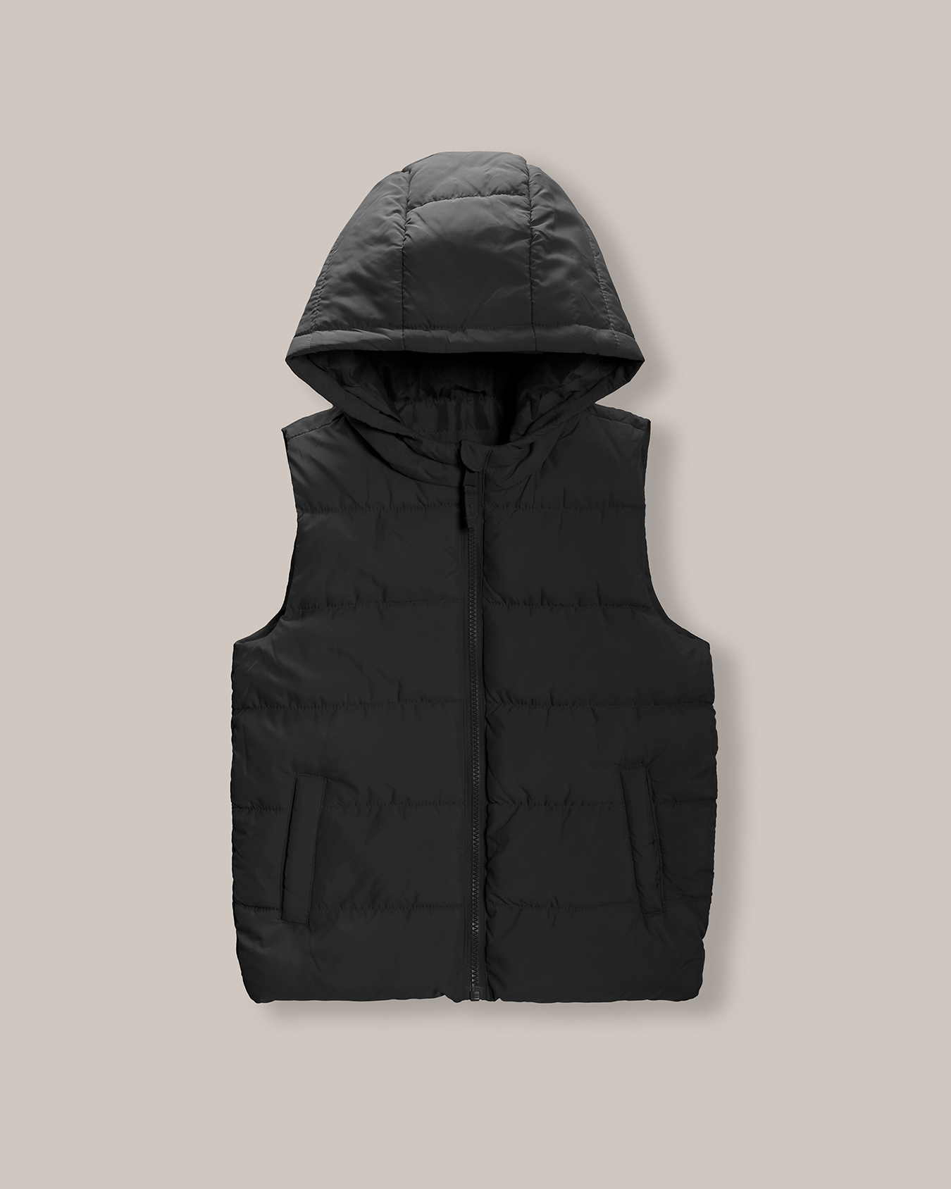 Chaleco Hoodie Negro