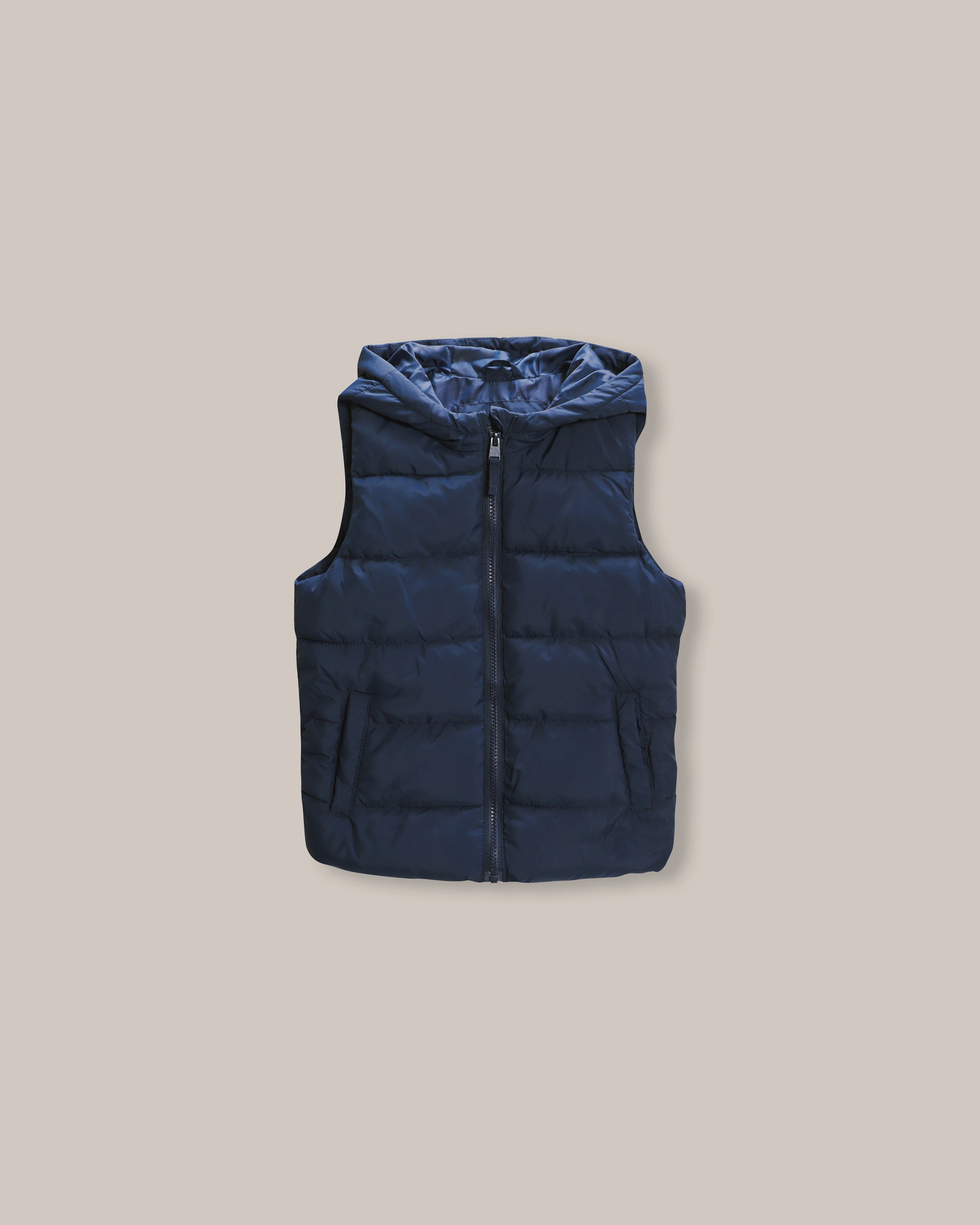 Chaleco Hoodie Azul Marino