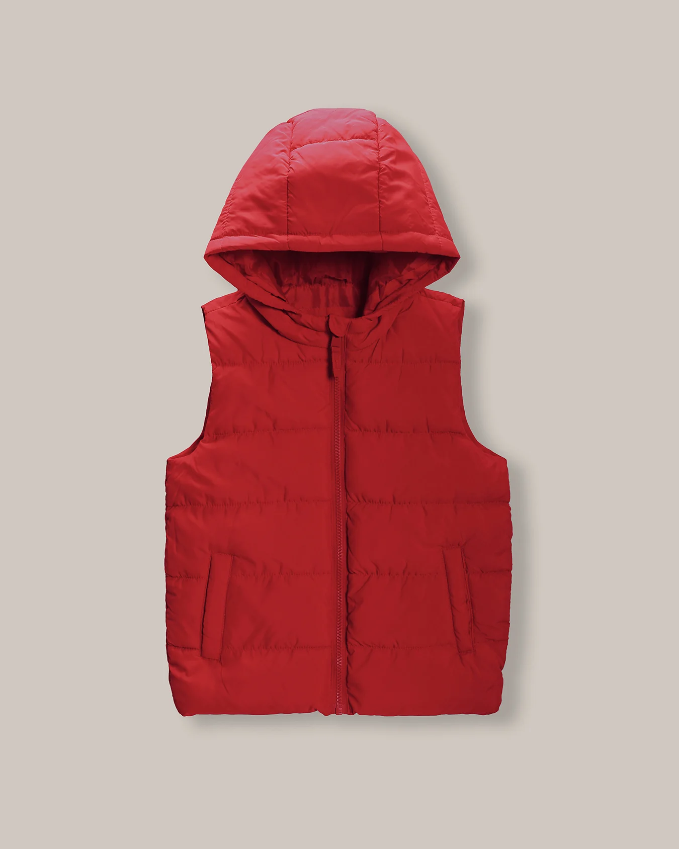 Chaleco Hoodie Rojo
