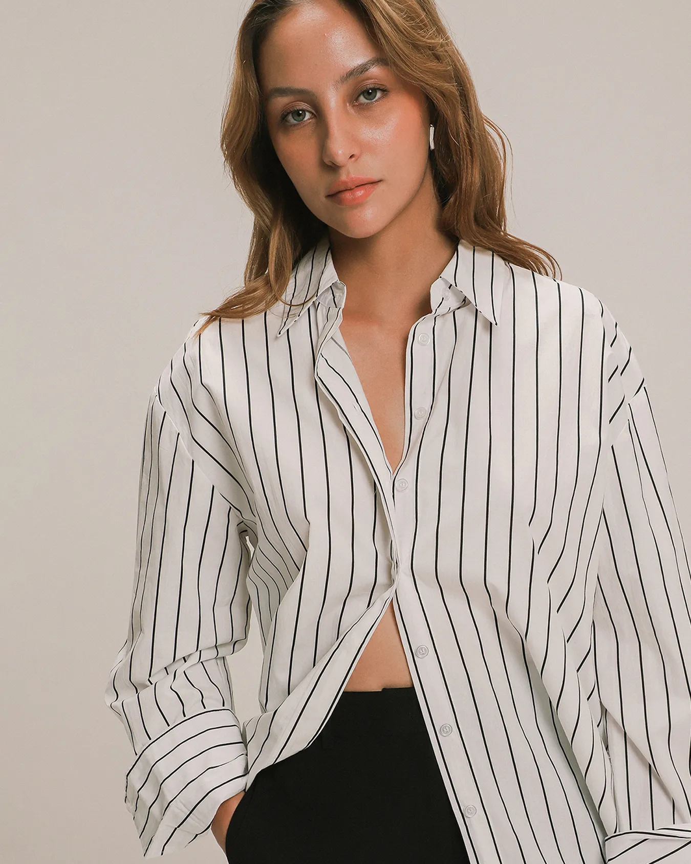 Camisa Manga Larga Oversize 3 Camisa Manga Larga Oversize