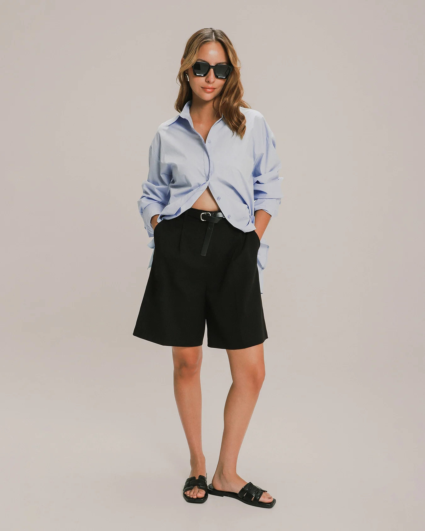 Camisa Azul Oversize 1 Camisa Azul Oversize