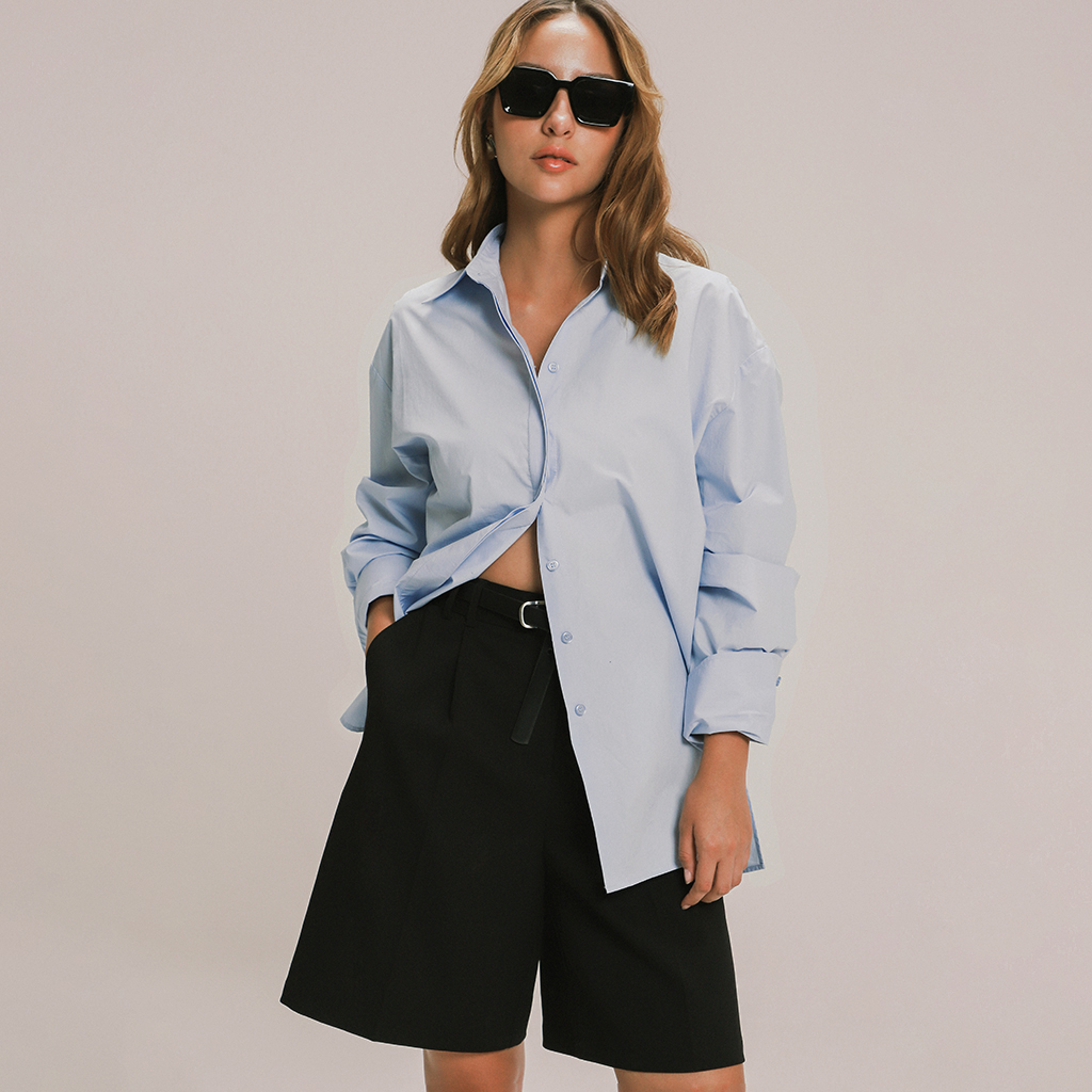 Camisa Azul Oversize 6 Camisa Azul Oversize