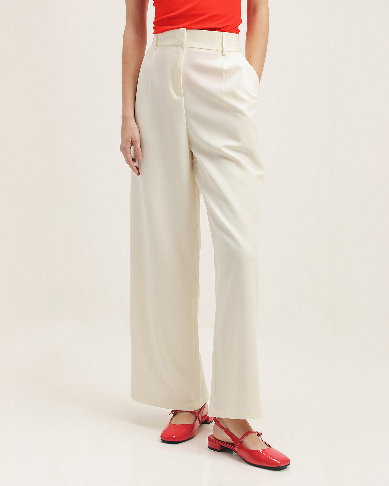 Pantalón Holgado Blanco 2 Pantalón Holgado Blanco