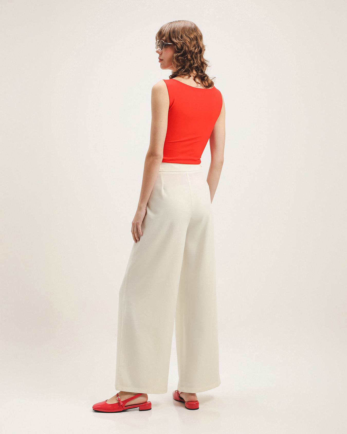 Pantalón Holgado Blanco 3 Pantalón Holgado Blanco