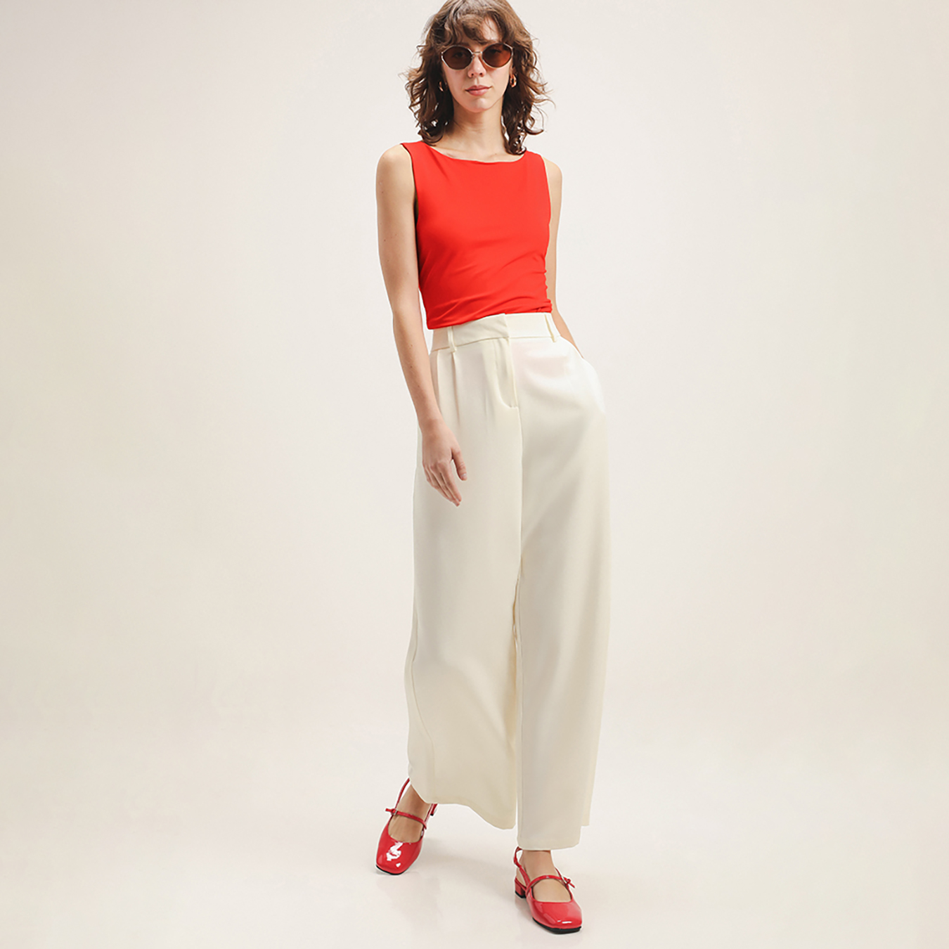 Pantalón Holgado Blanco 6 Pantalón Holgado Blanco