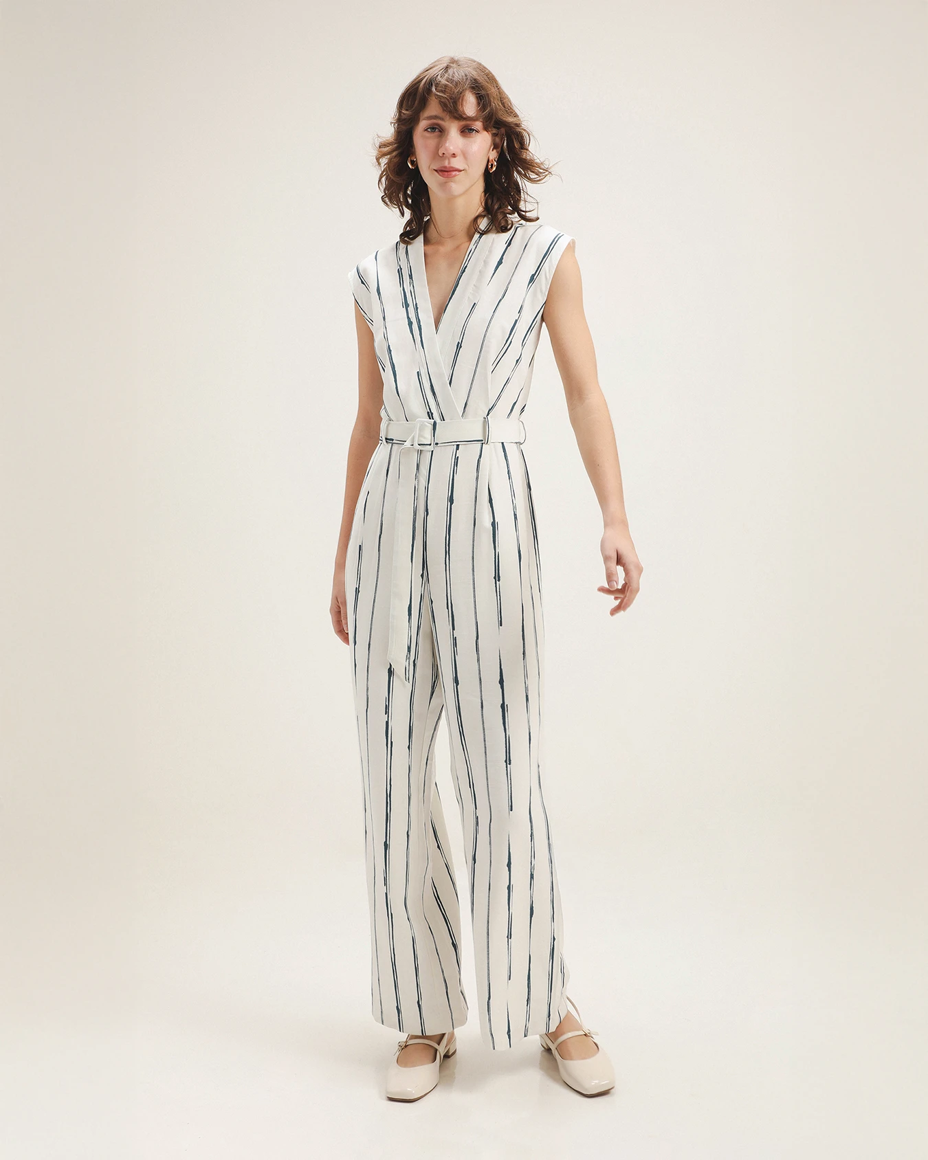 Jumpsuit Rayas Con Cinturón 2 Jumpsuit Rayas Con Cinturón