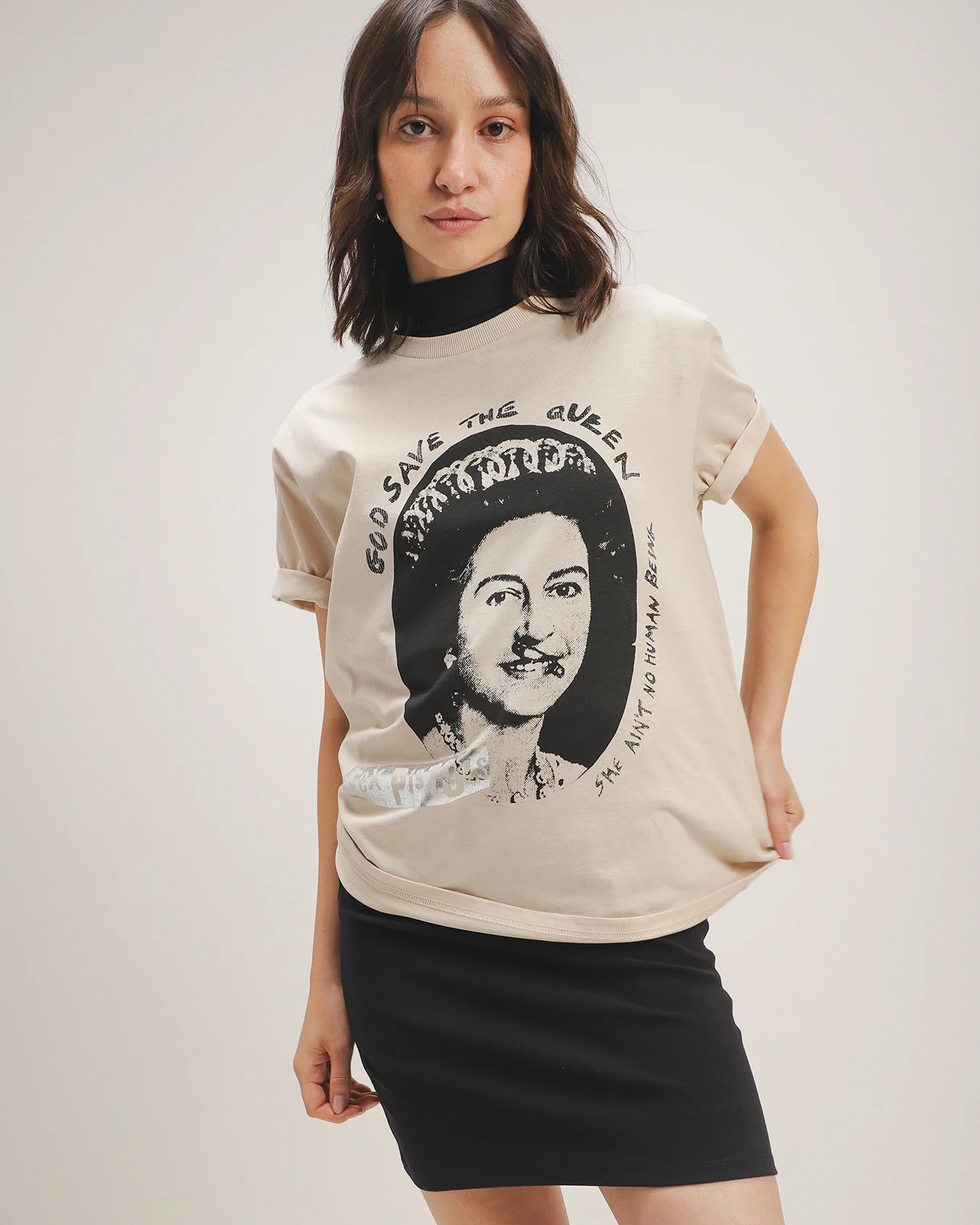 Playera Beige Sex Pistols 1 Playera Beige Sex Pistols