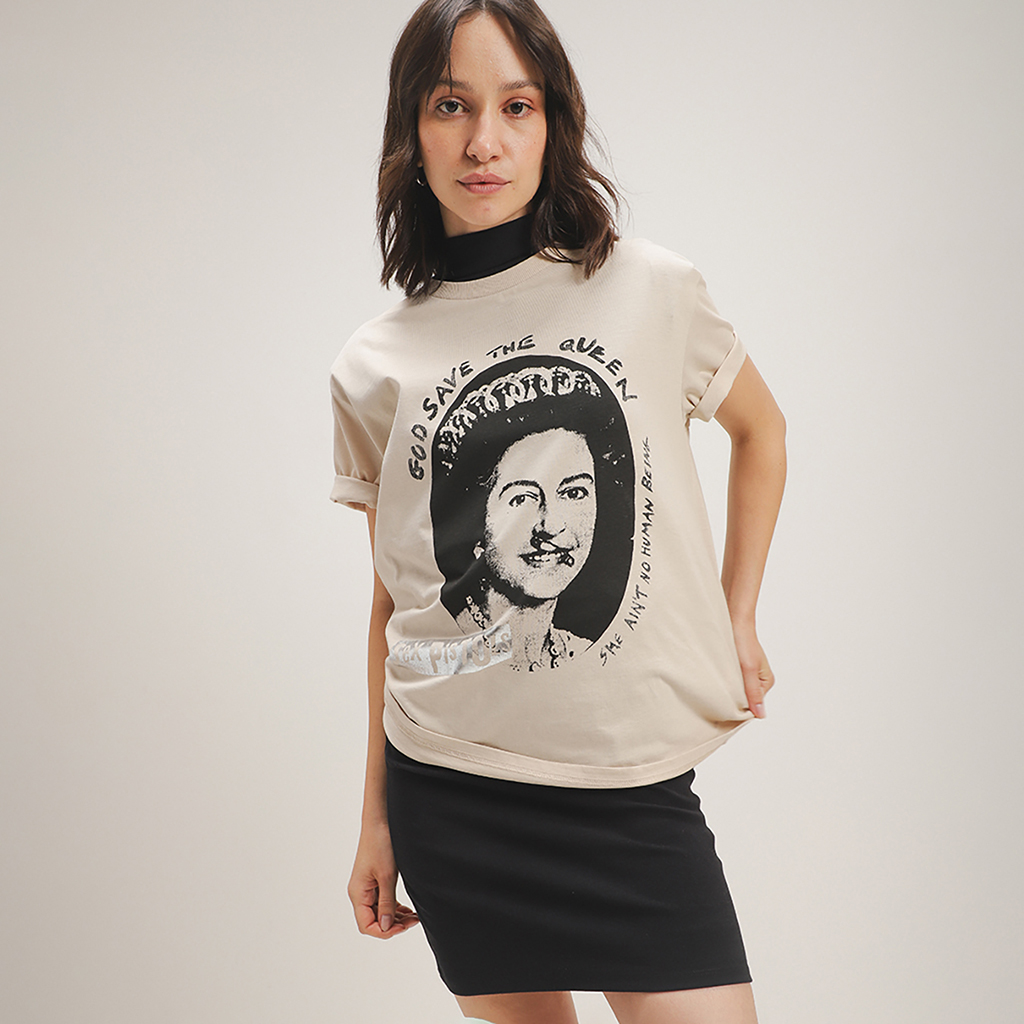 Playera Beige Sex Pistols 6 Playera Beige Sex Pistols