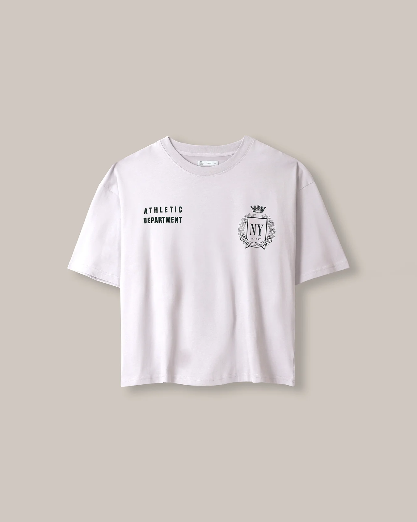 Playera Boxy Blanca Con Aplicación 5 Playera Boxy Blanca Con Aplicación
