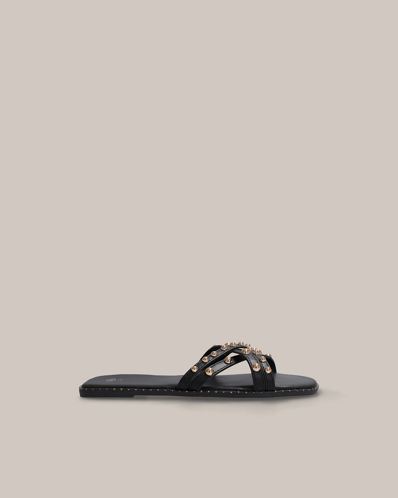 Sandalias Aplicaciones Negras