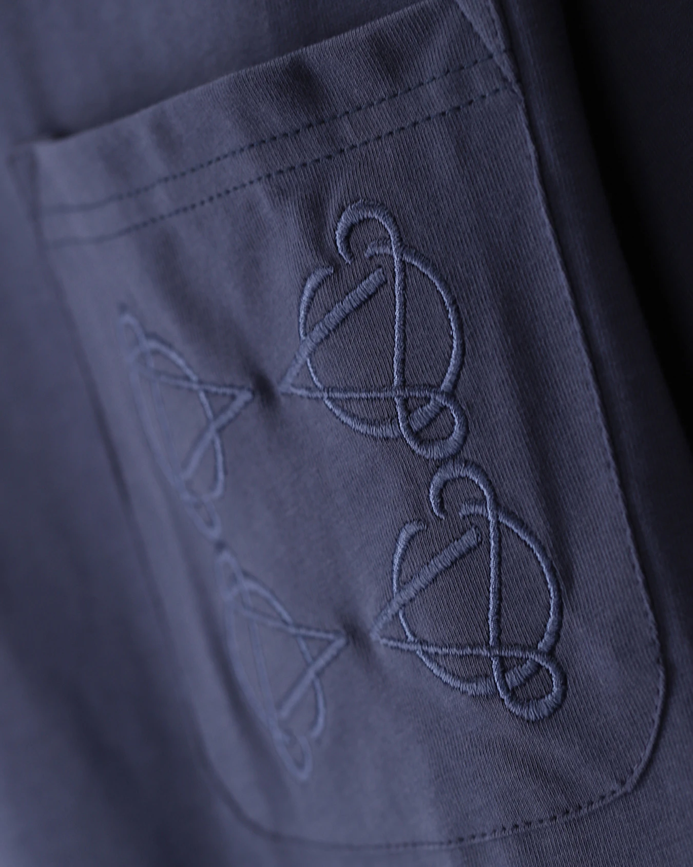Playera Azul Detalle Bordado 4 Playera Azul Detalle Bordado