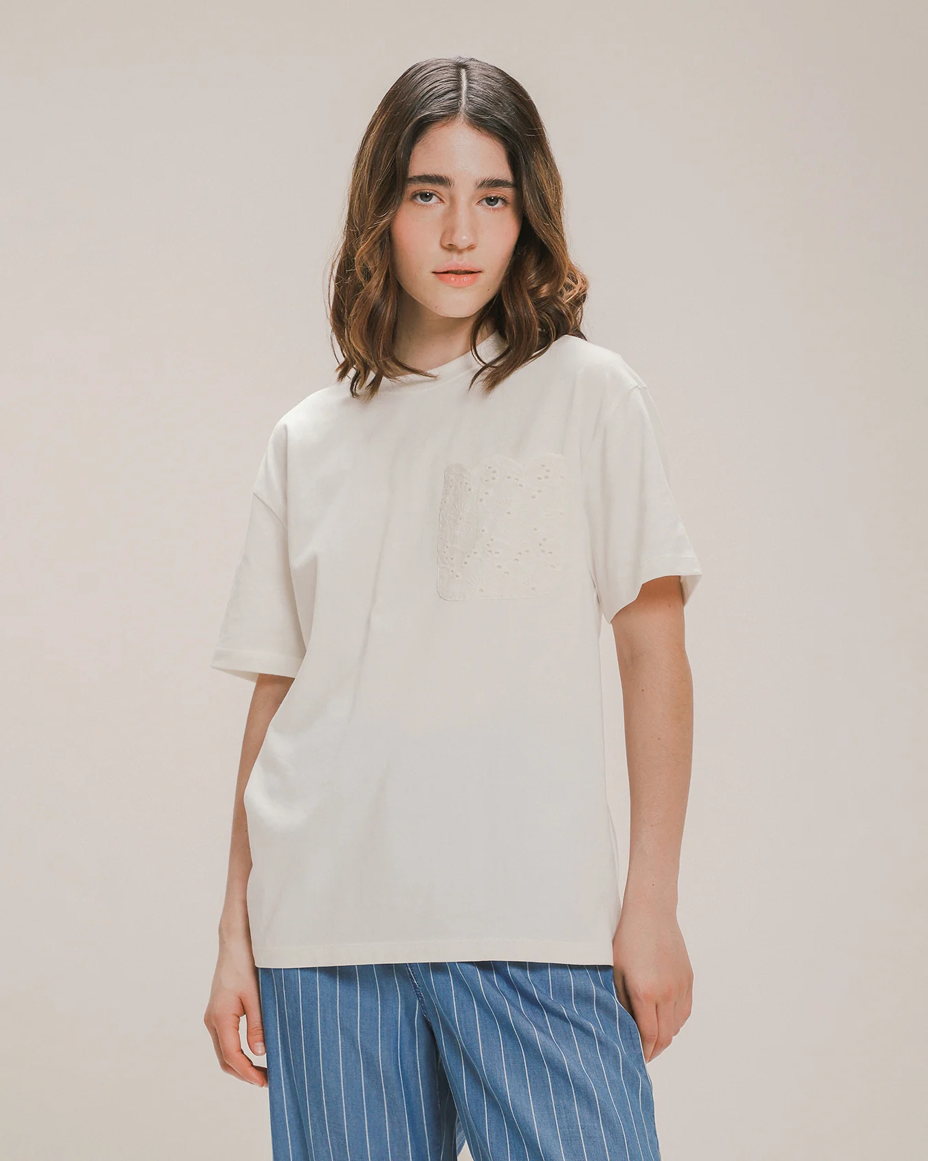Playera Blanca Bolsillo