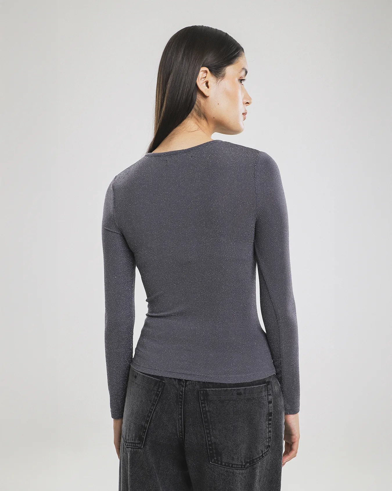Top Manga Larga Lurex 3 Top Manga Larga Lurex