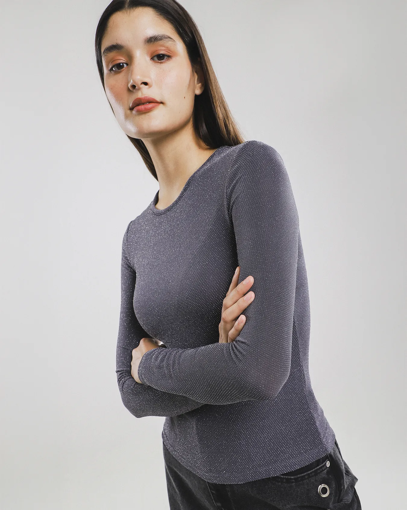 Top Manga Larga Lurex 4 Top Manga Larga Lurex