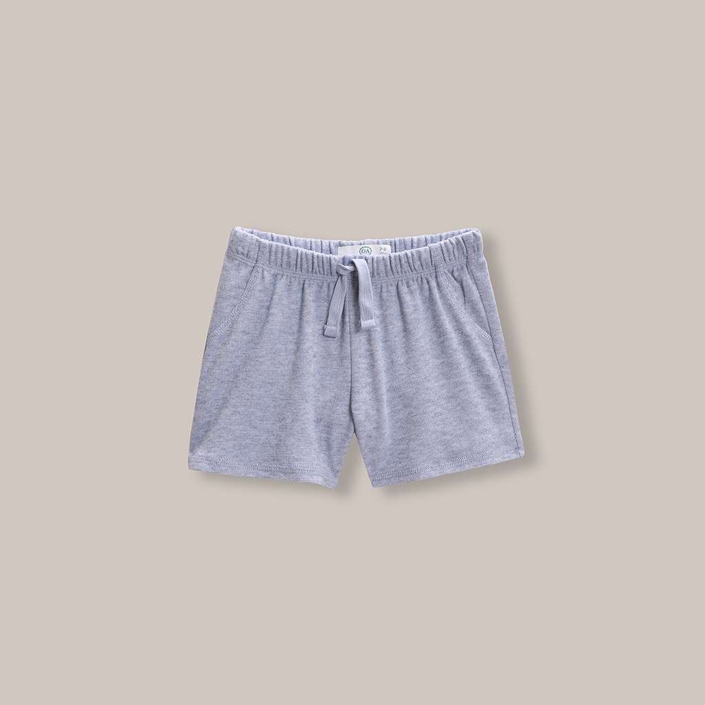 Short Azul Cintura Elástica 4 Short Azul Cintura Elástica