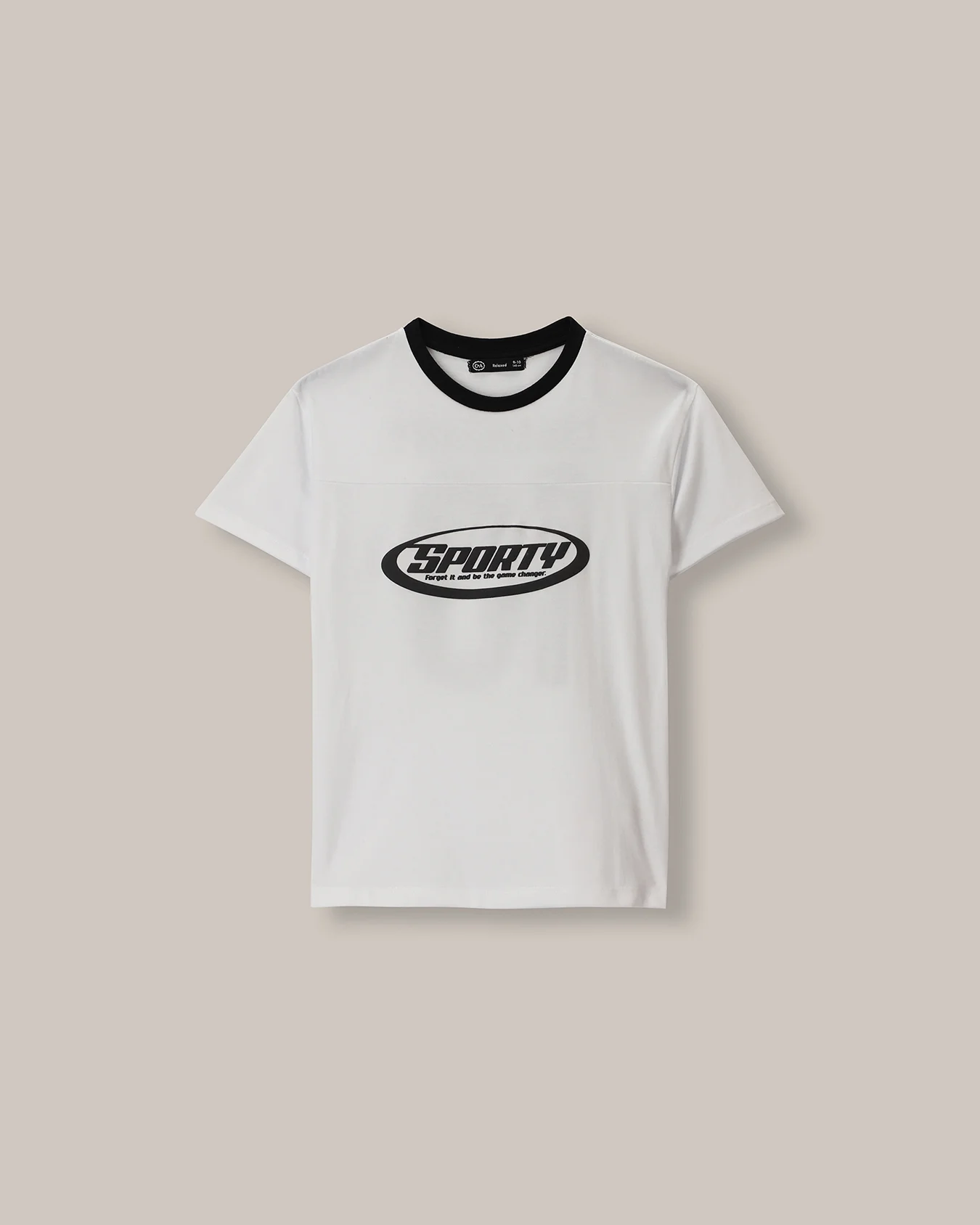 Playera Blanca Estampada