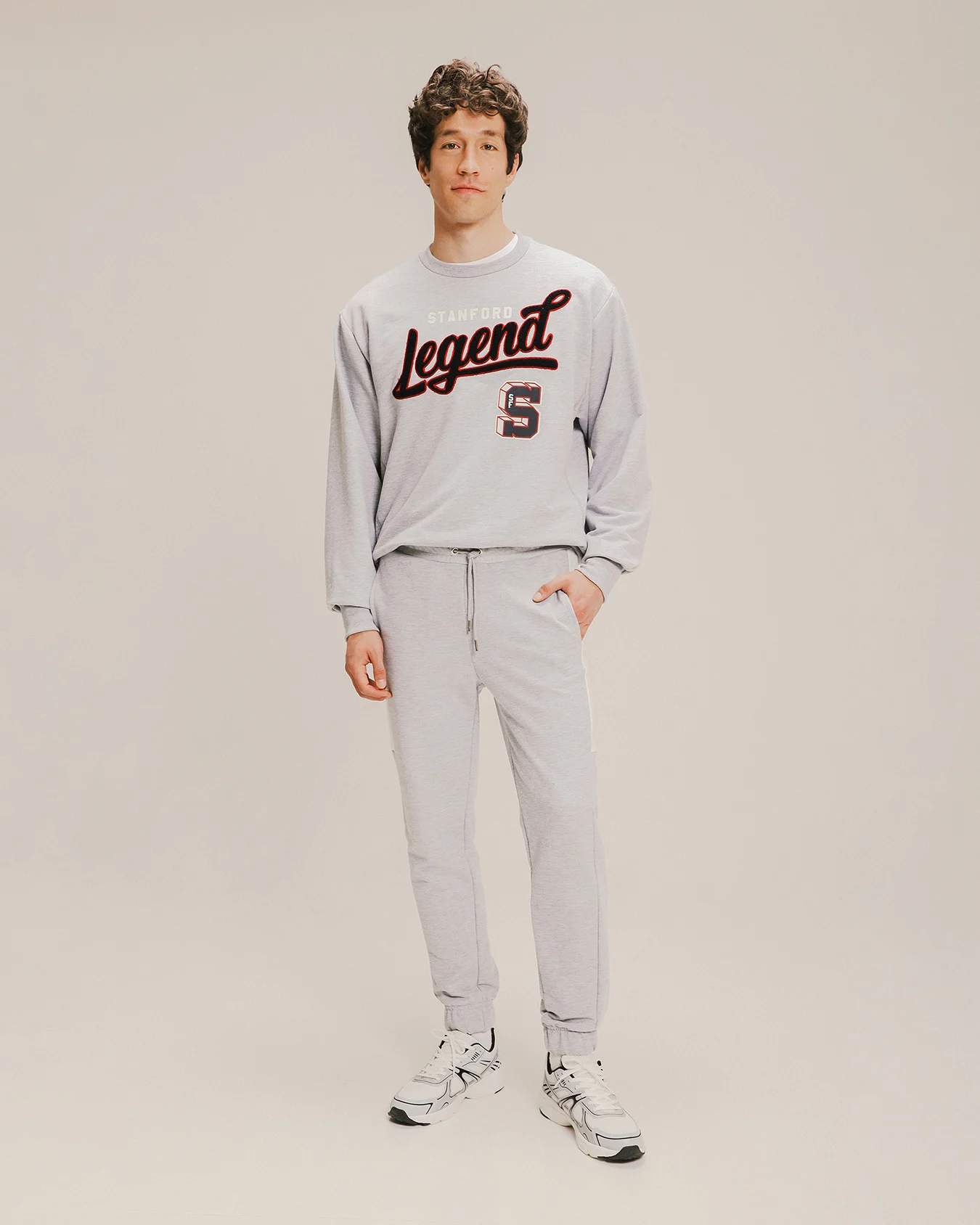 Jogger Bloques Gris