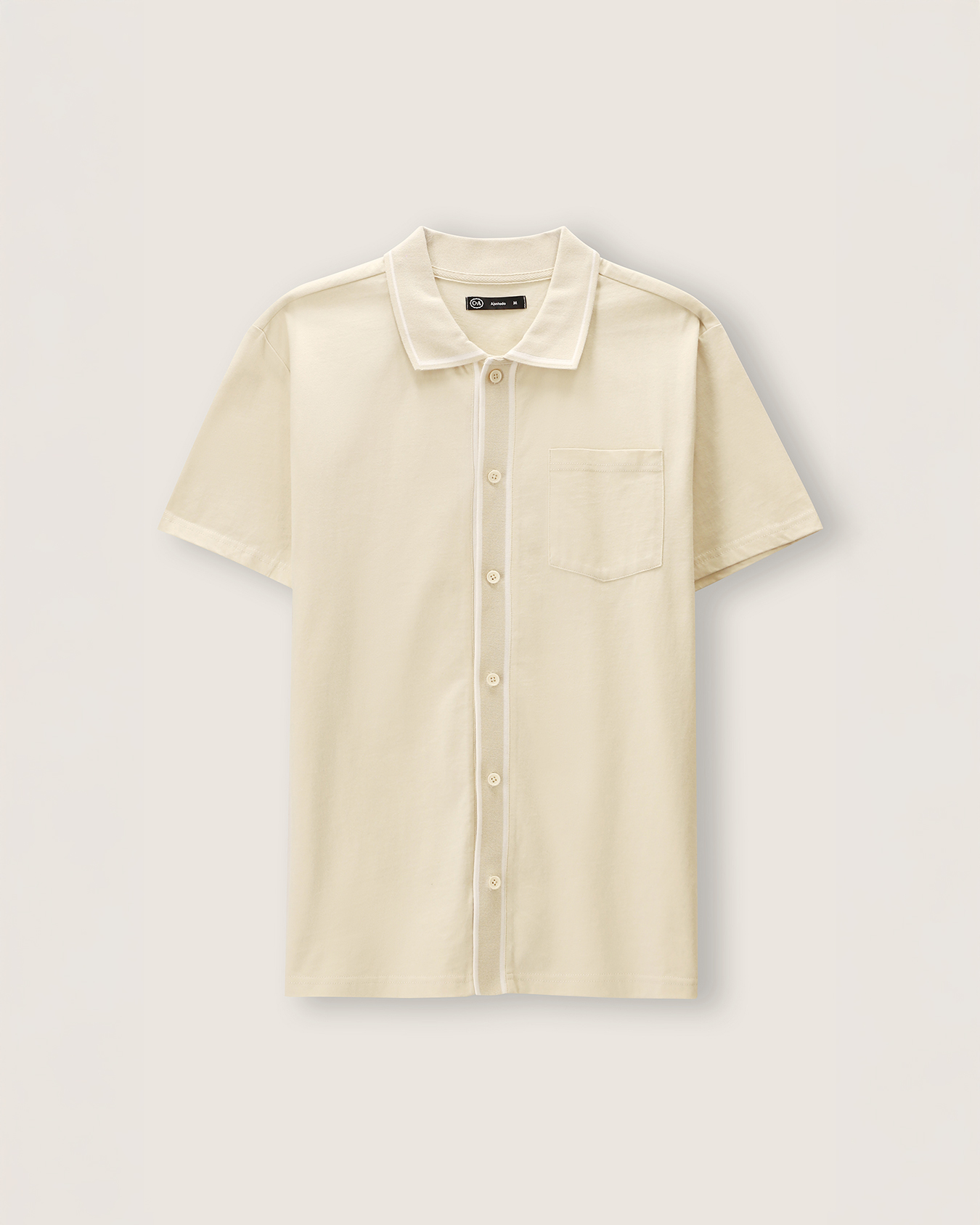 Polo Manga Corta Beige 4 Polo Manga Corta Beige
