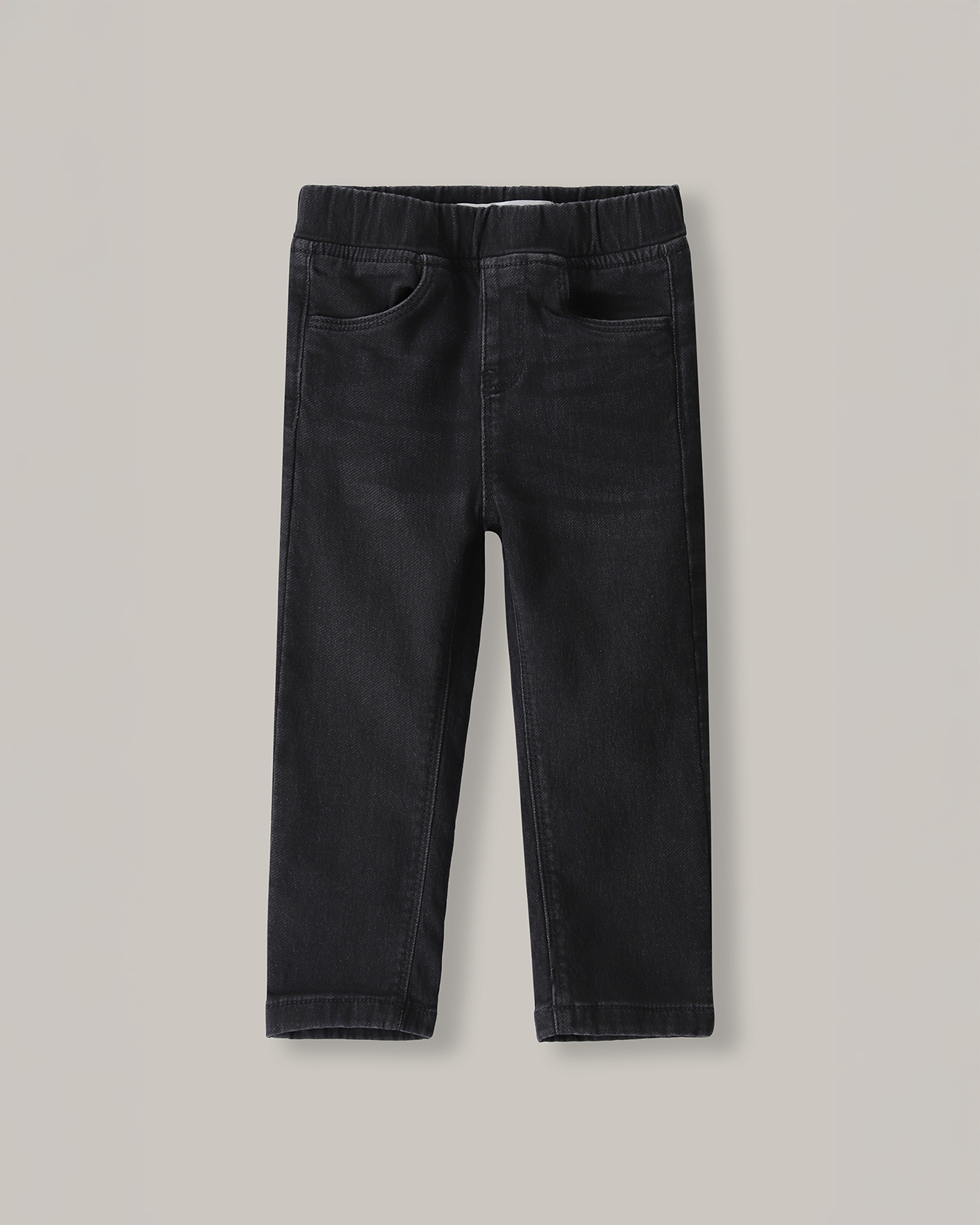 Jeans Slim Pull On Negro