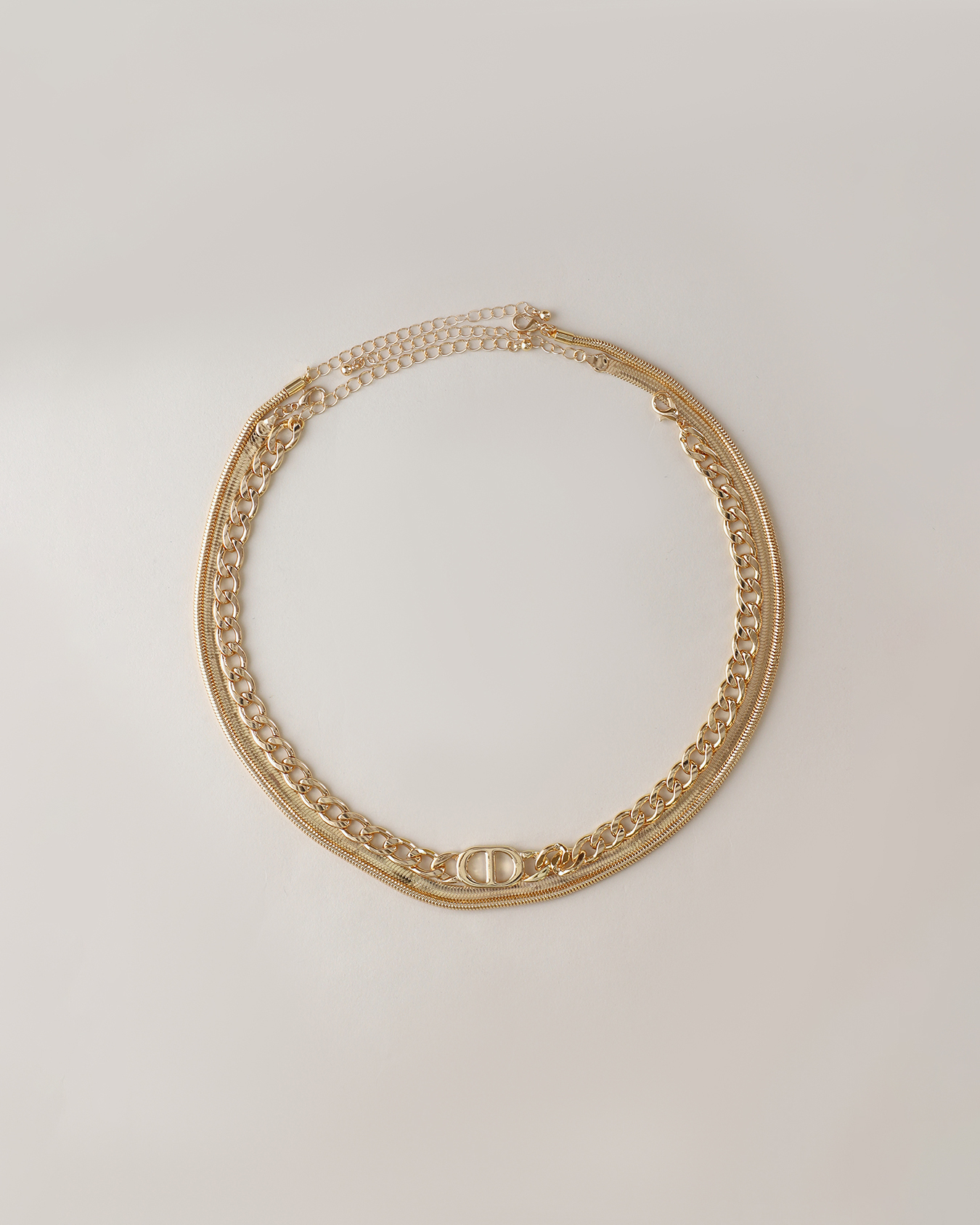 Collar Multicadena Dorado