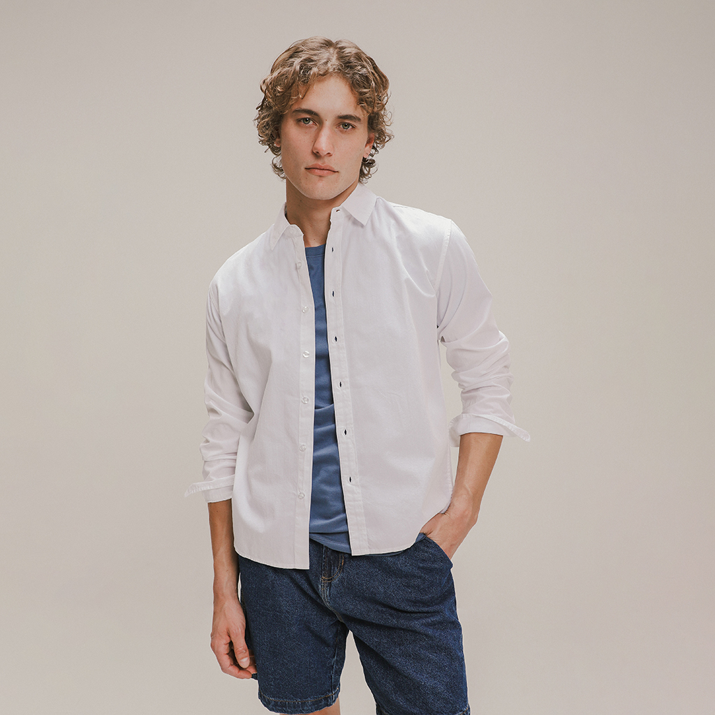 Camisa Relaxed Blanca 6 Camisa Relaxed Blanca