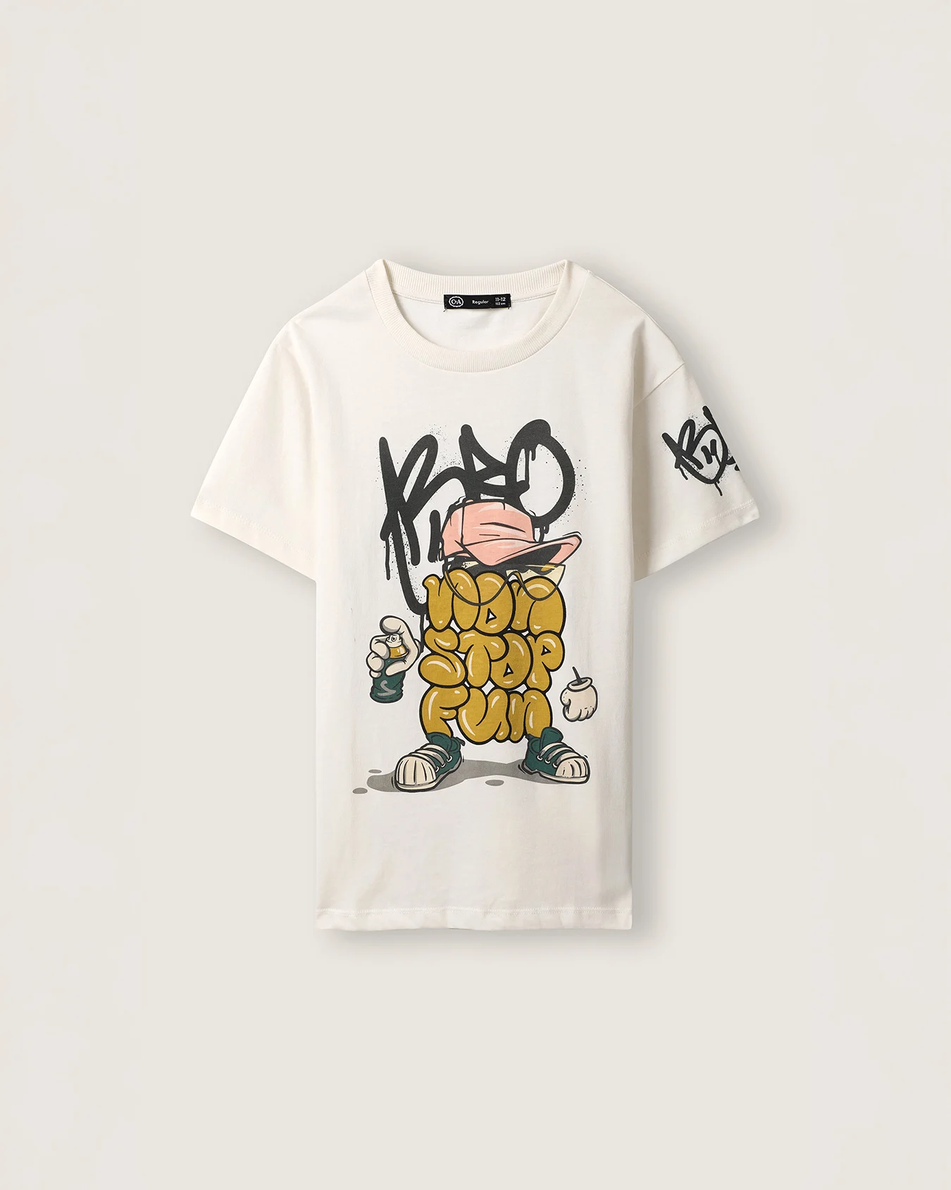 Playera Fit Regular Estampada 1 Playera Fit Regular Estampada